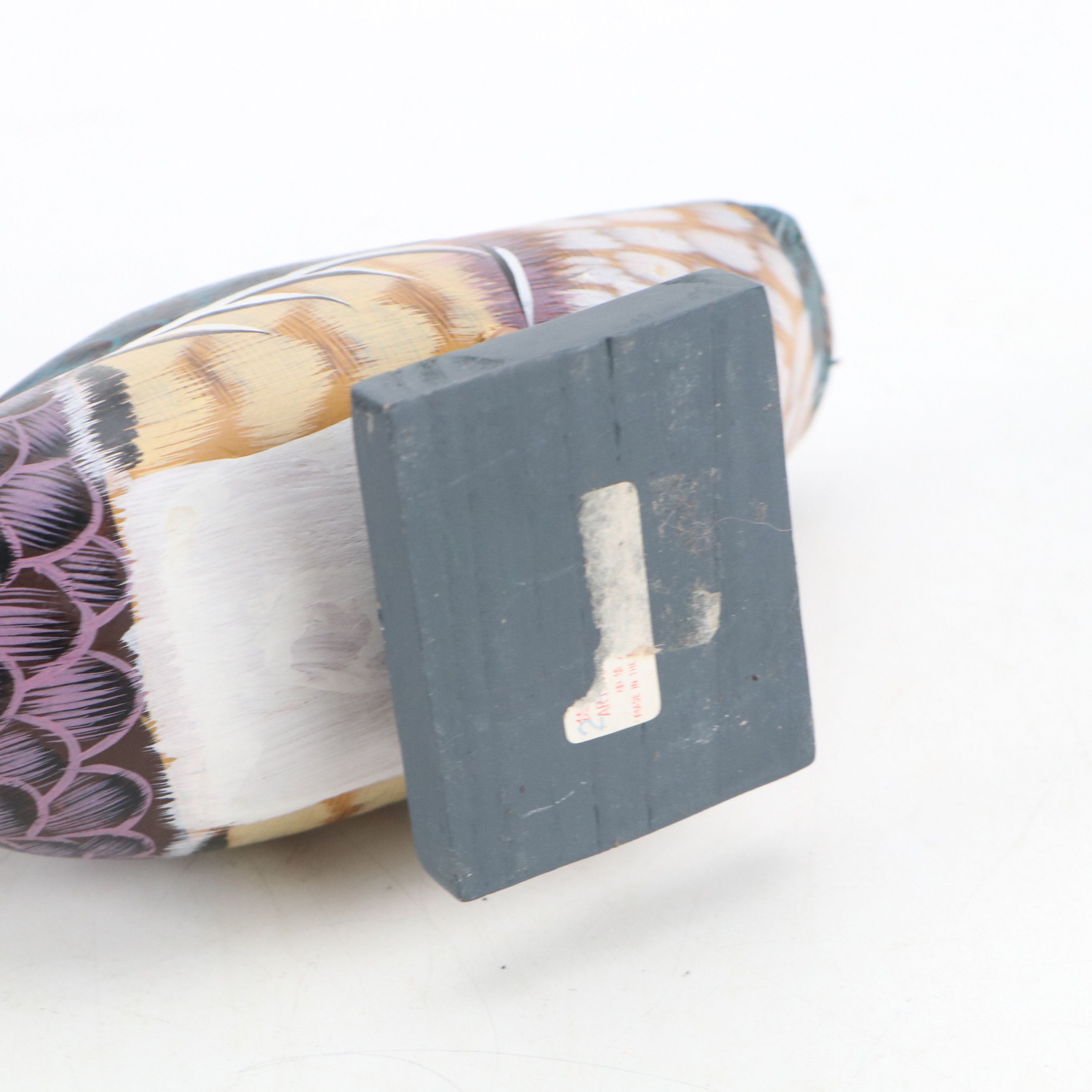 Hand-Painted Wooden Duck Figurines