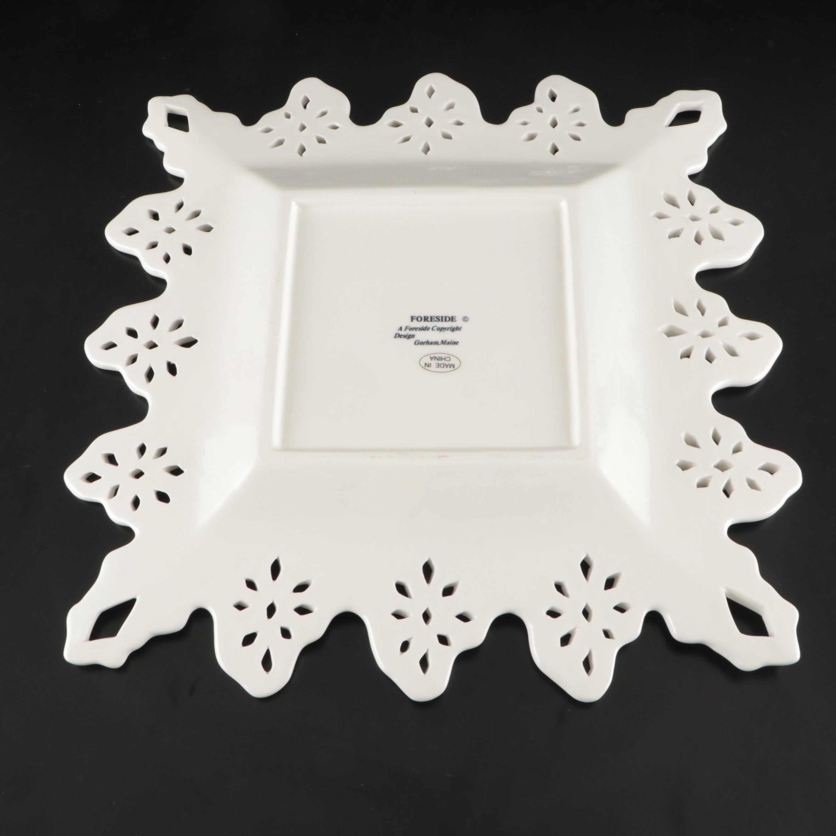Belleek Dish, Fringe Studio Vase, and More Table Accessories