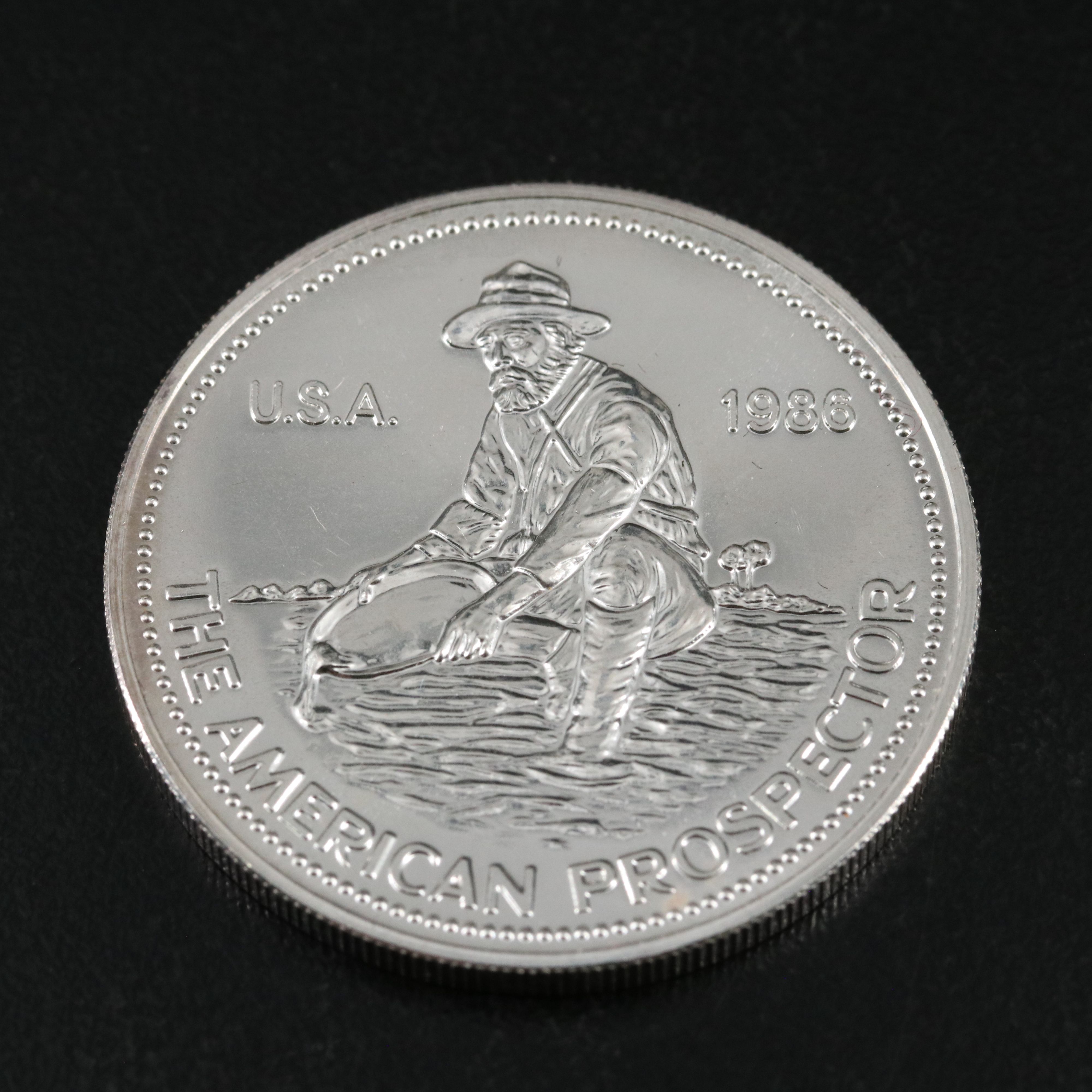 Two Engelhard Fine Silver One-Ounce Rounds