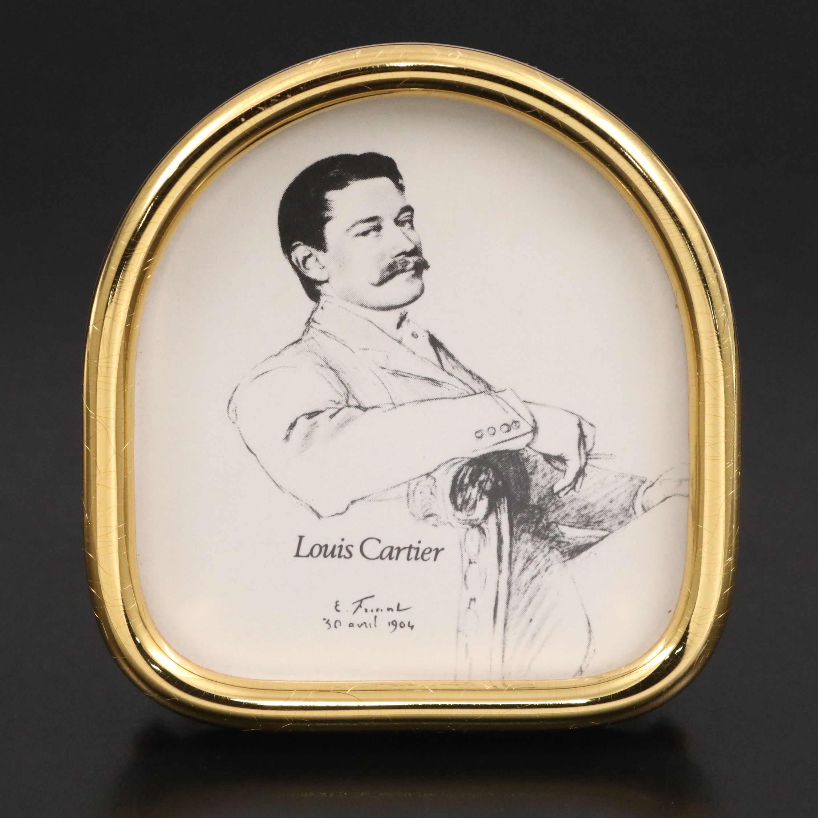 Les Must de Cartier Gilt Metal Photo Frame