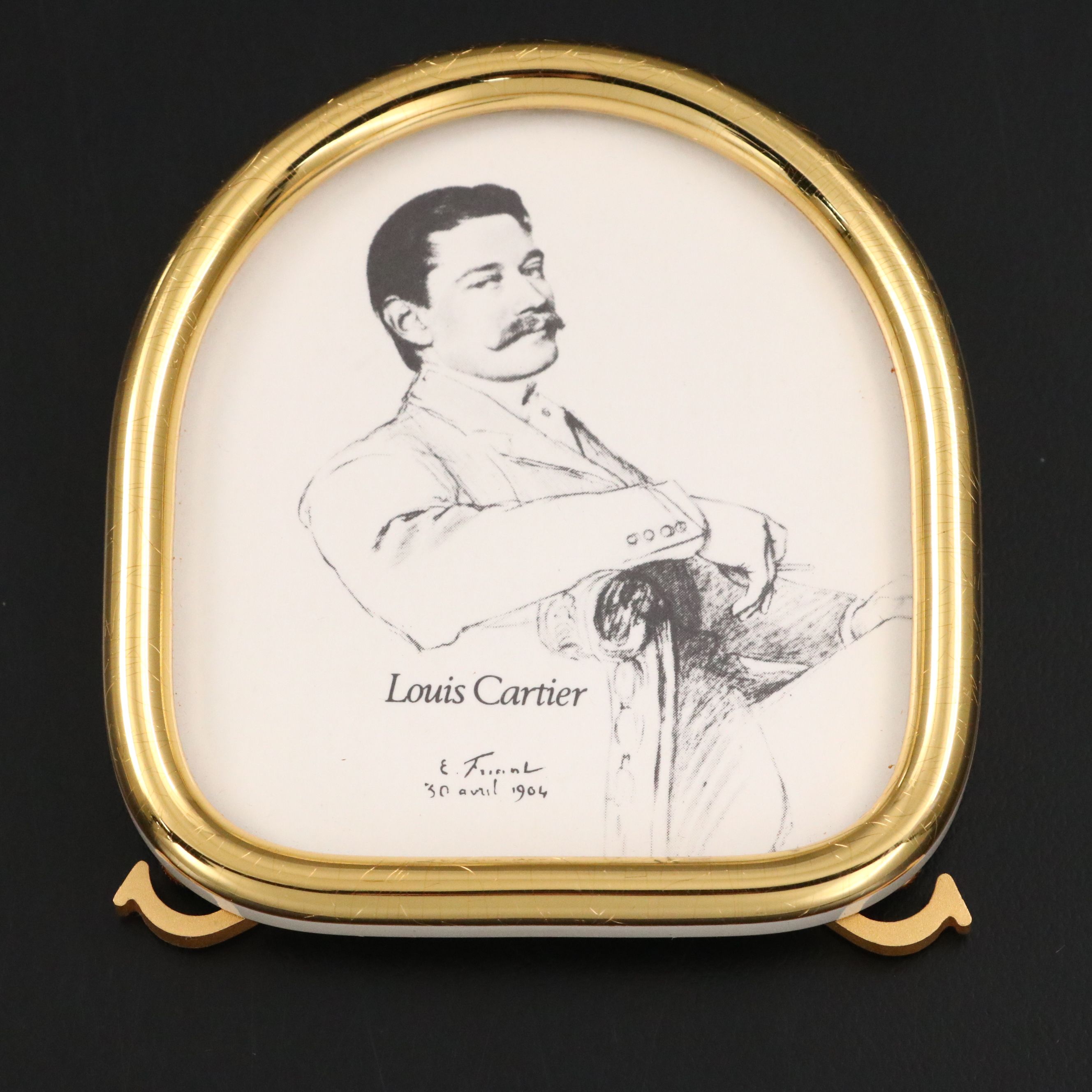 Les Must de Cartier Gilt Metal Photo Frame