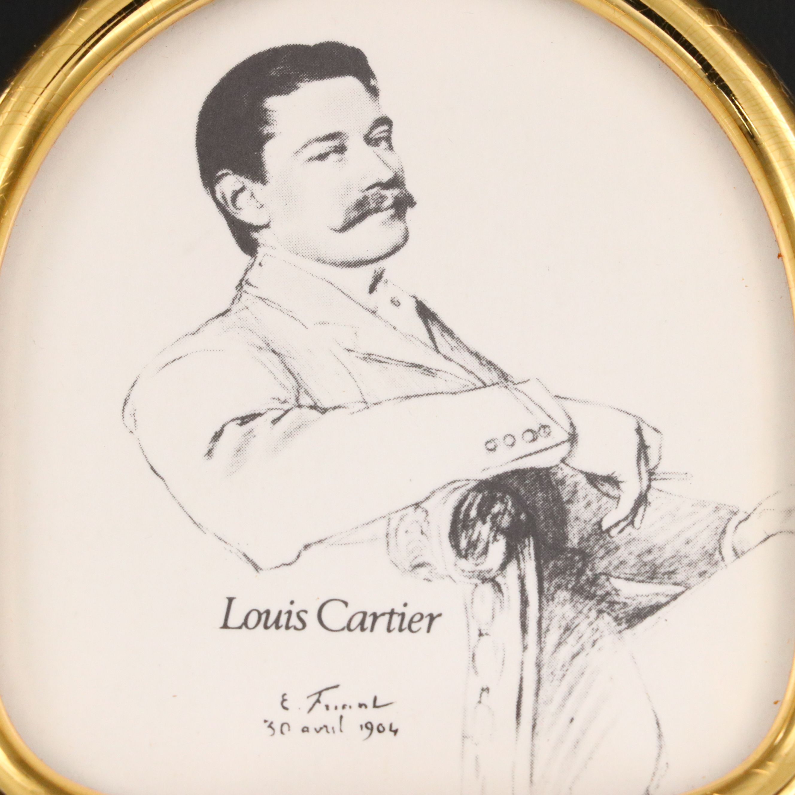 Les Must de Cartier Gilt Metal Photo Frame