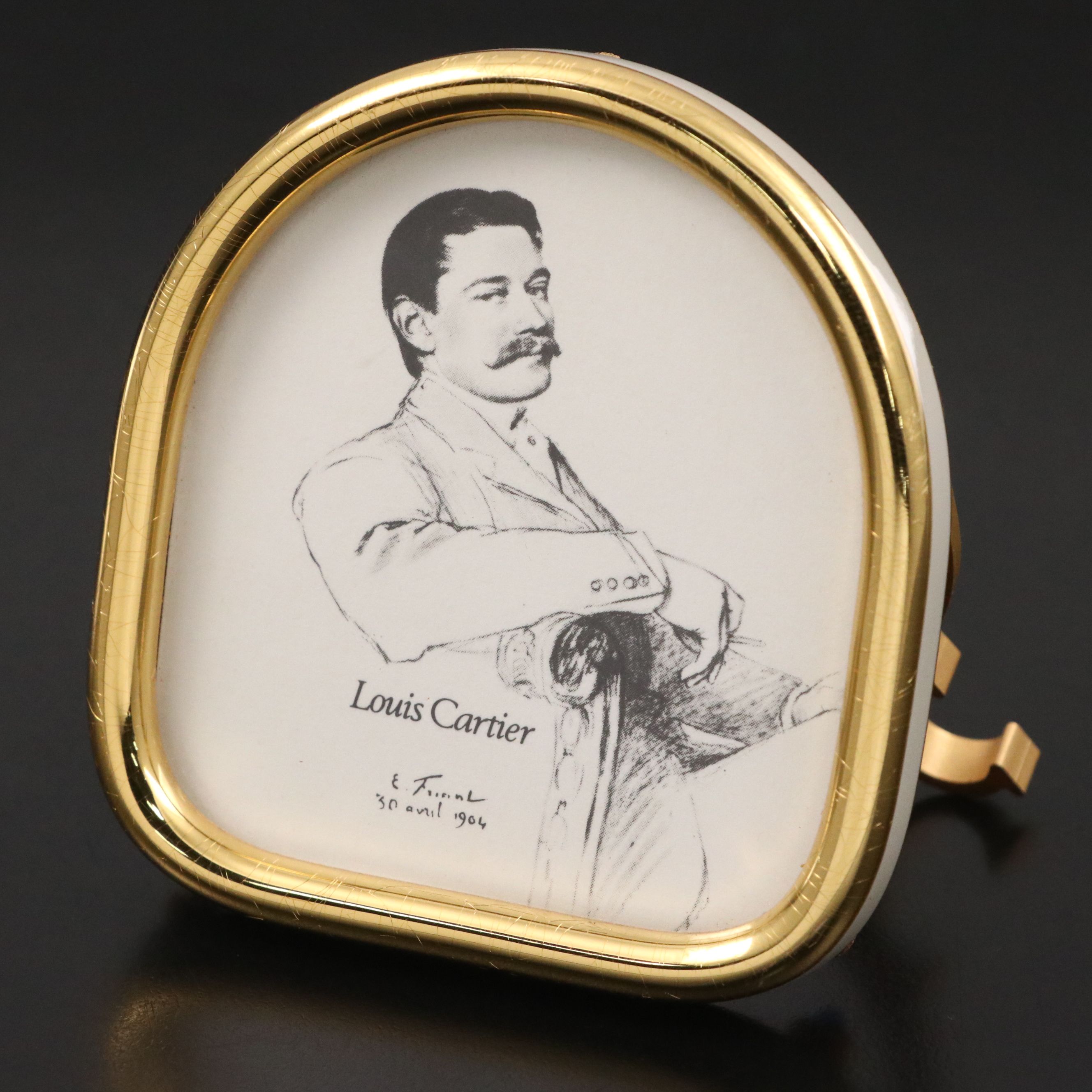 Les Must de Cartier Gilt Metal Photo Frame