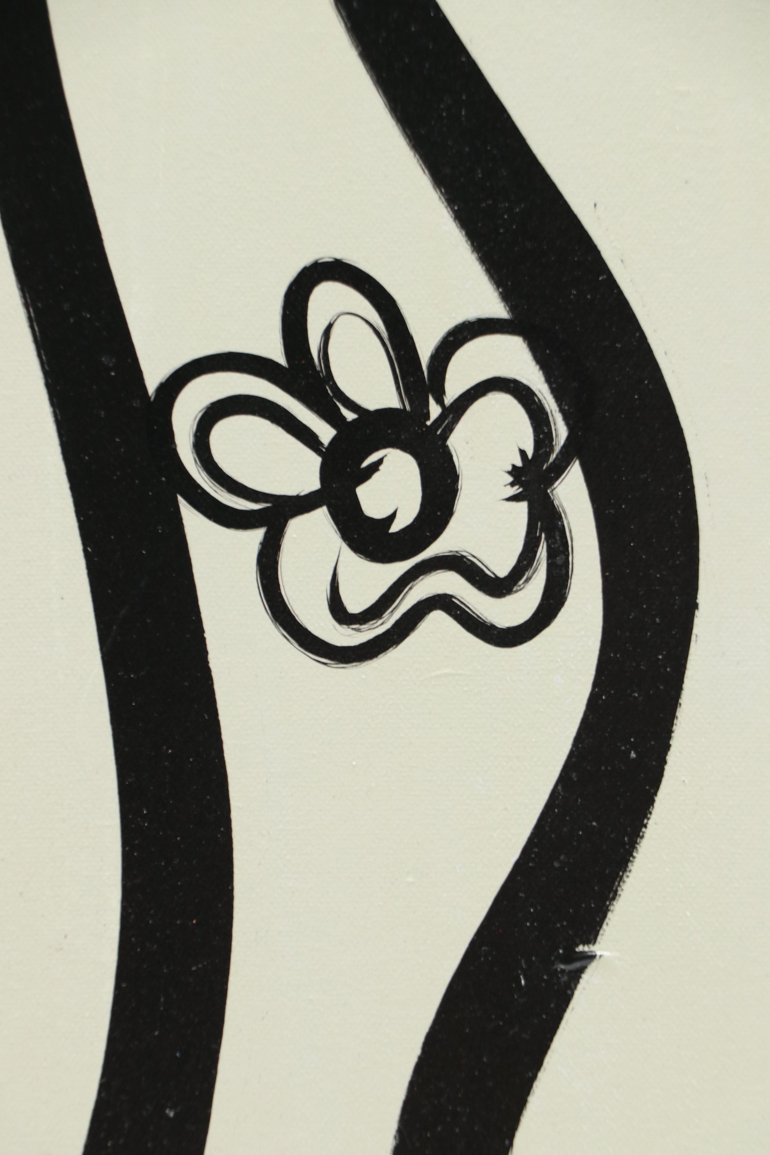 Peter Keil Abstract Portrait Acrylic Painting