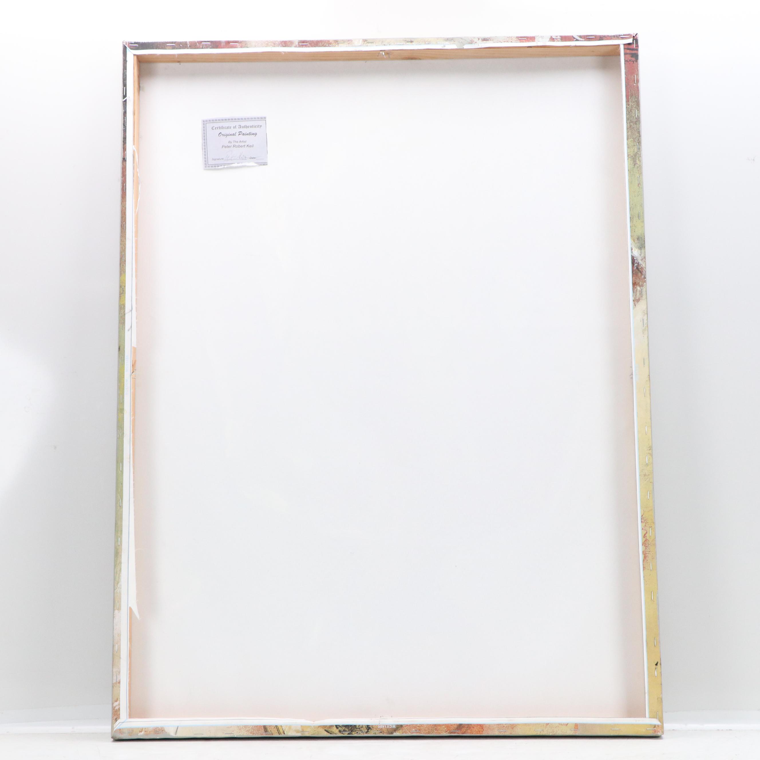 Peter Keil Abstract Portrait Acrylic Painting