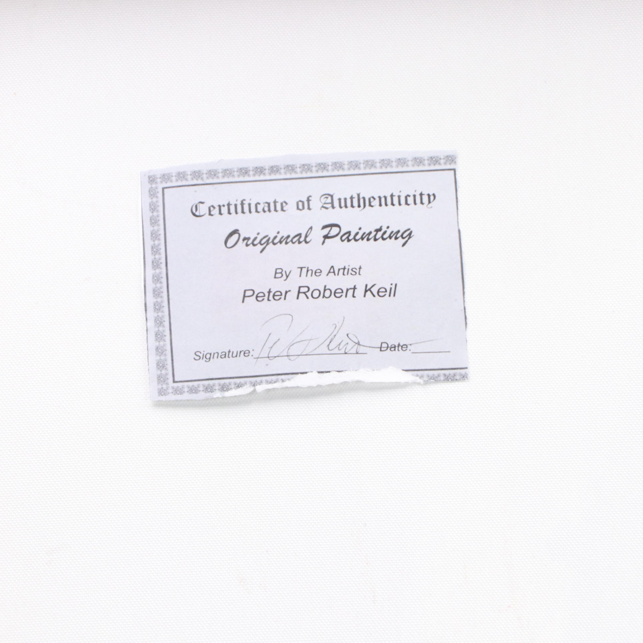 Peter Keil Abstract Portrait Acrylic Painting