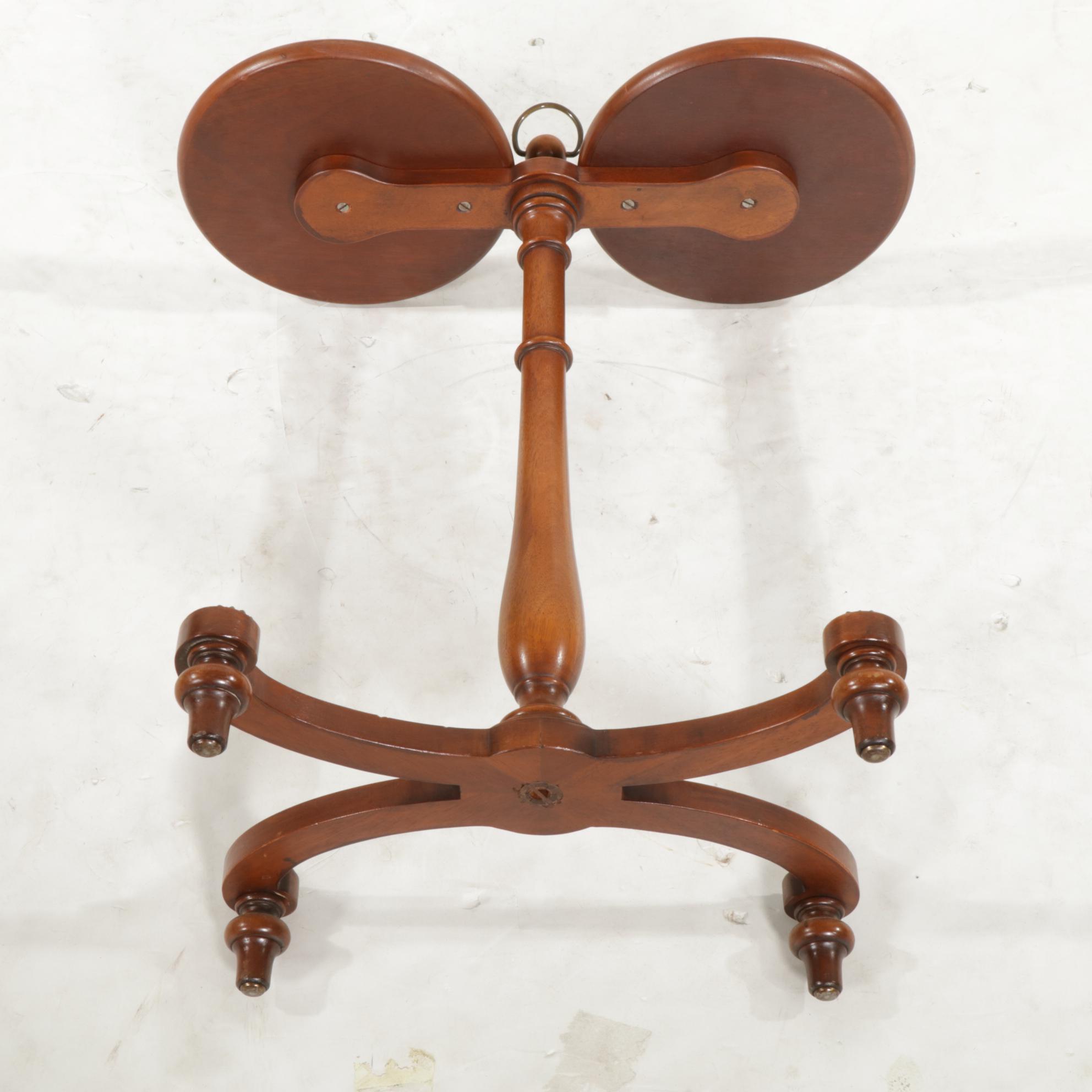 Mahogany "Dumb Waiter" Rotating Serving Stand