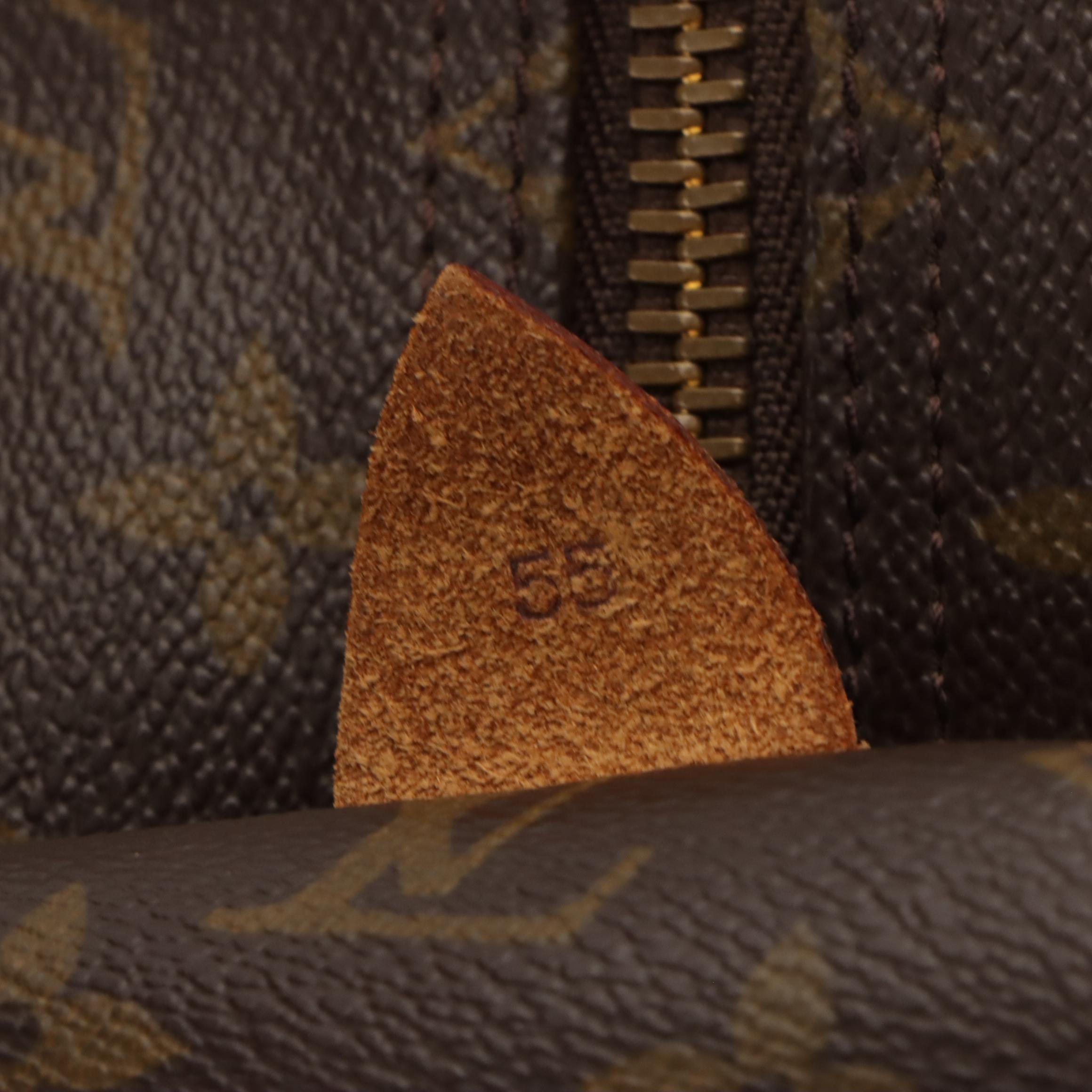 Louis Vuitton Keepall 55 in Monogram Canvas and Vachetta Leather