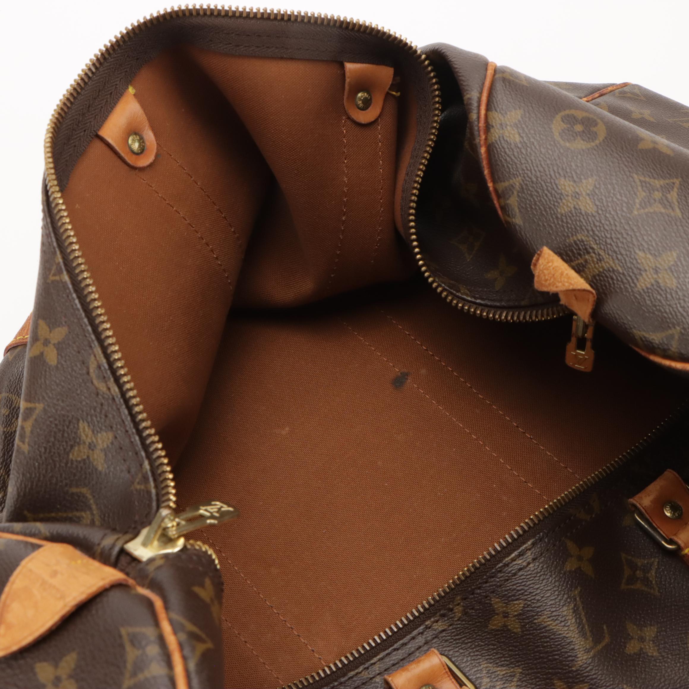 Louis Vuitton Keepall 55 in Monogram Canvas and Vachetta Leather