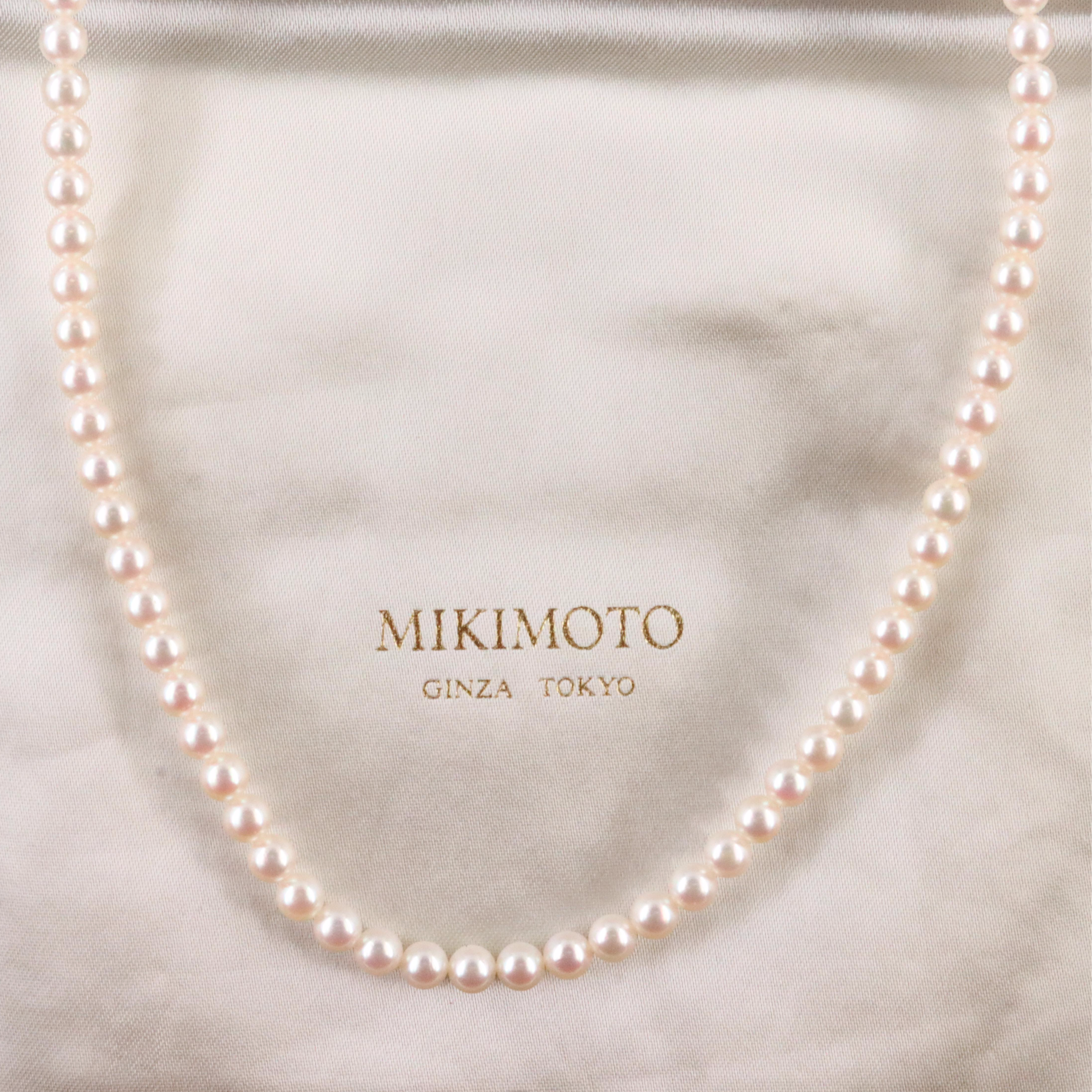 Mikimoto Pearl Necklace with Sterling Clasp