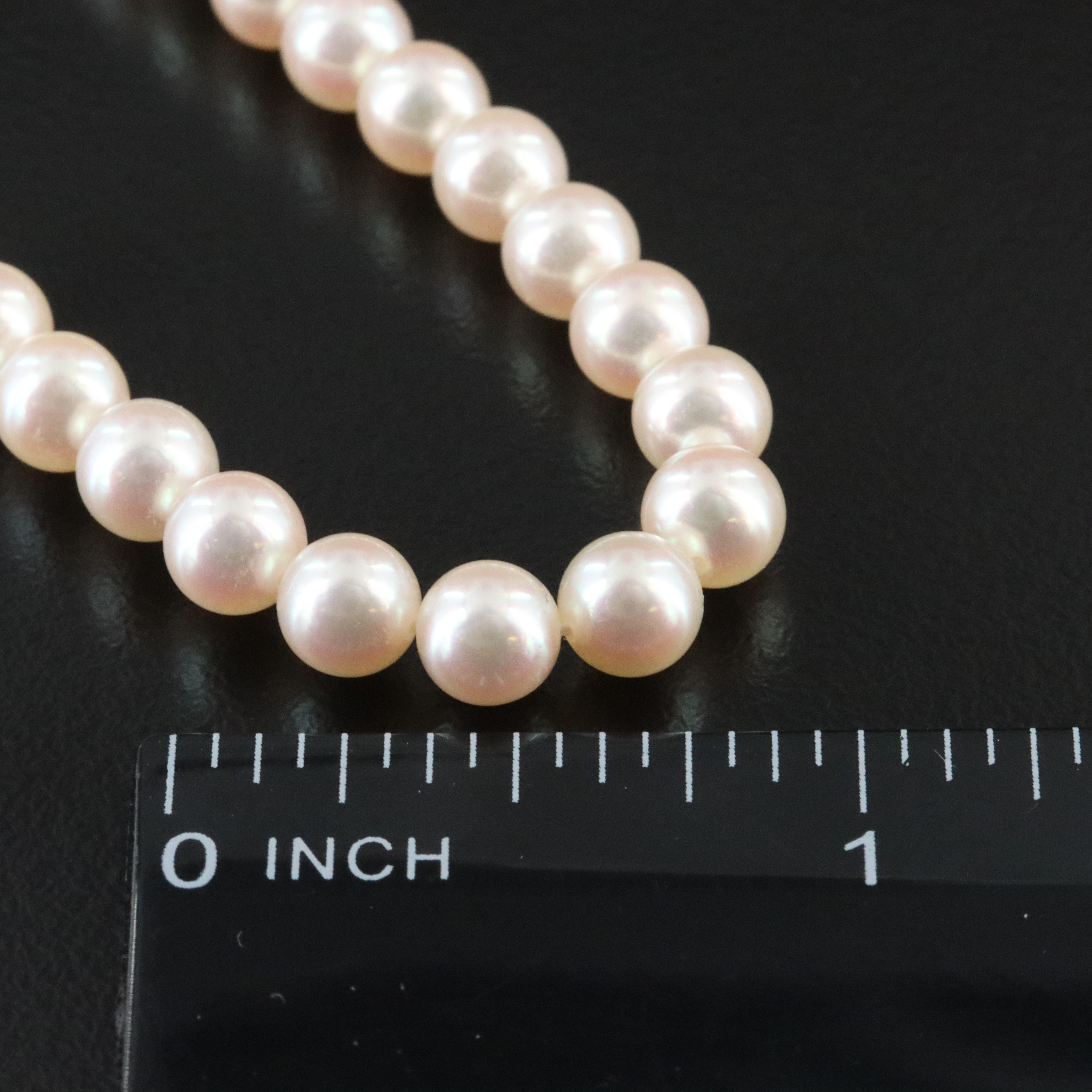 Mikimoto Pearl Necklace with Sterling Clasp