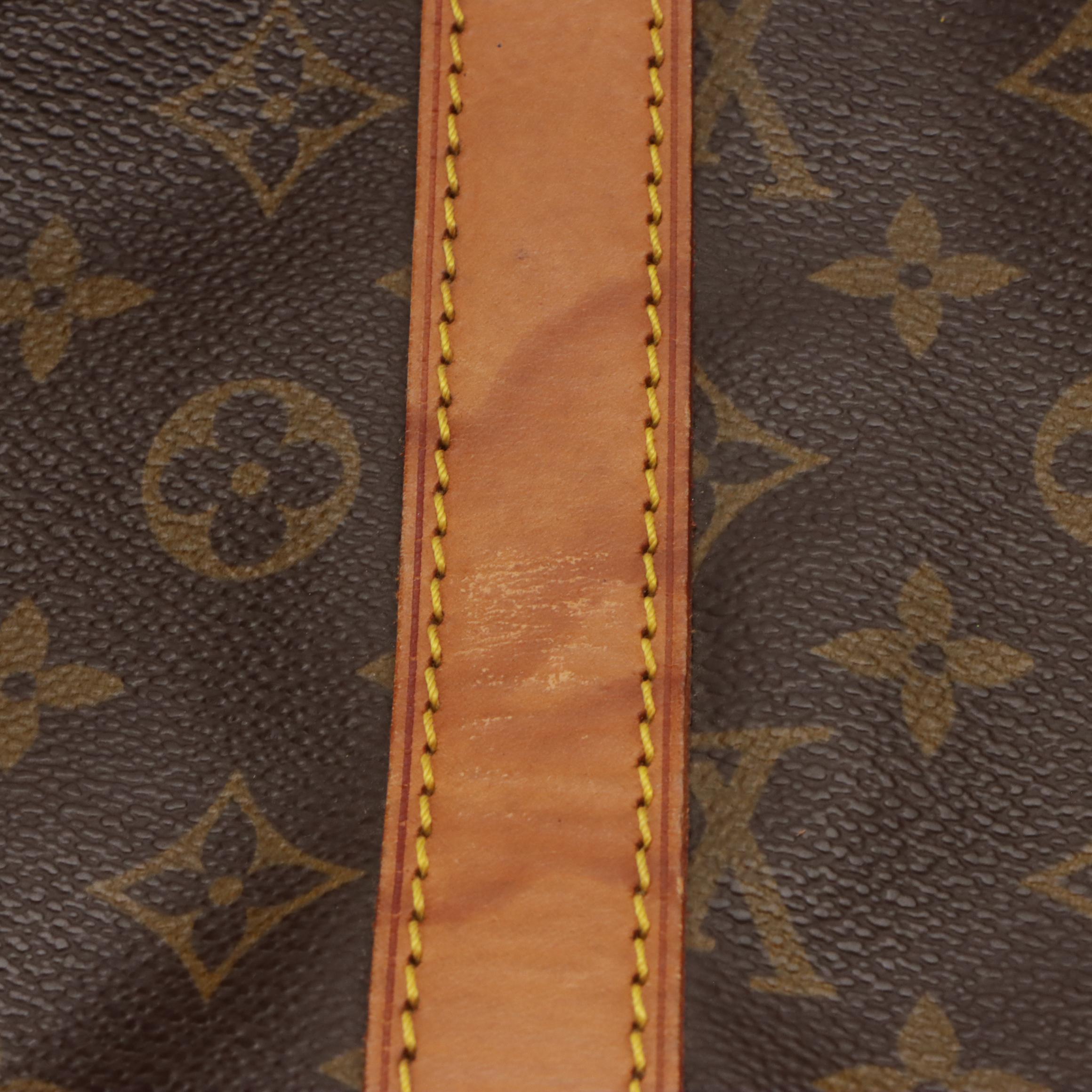Louis Vuitton Keepall 55 Bandoulière in Monogram Canvas and Vachetta Leather