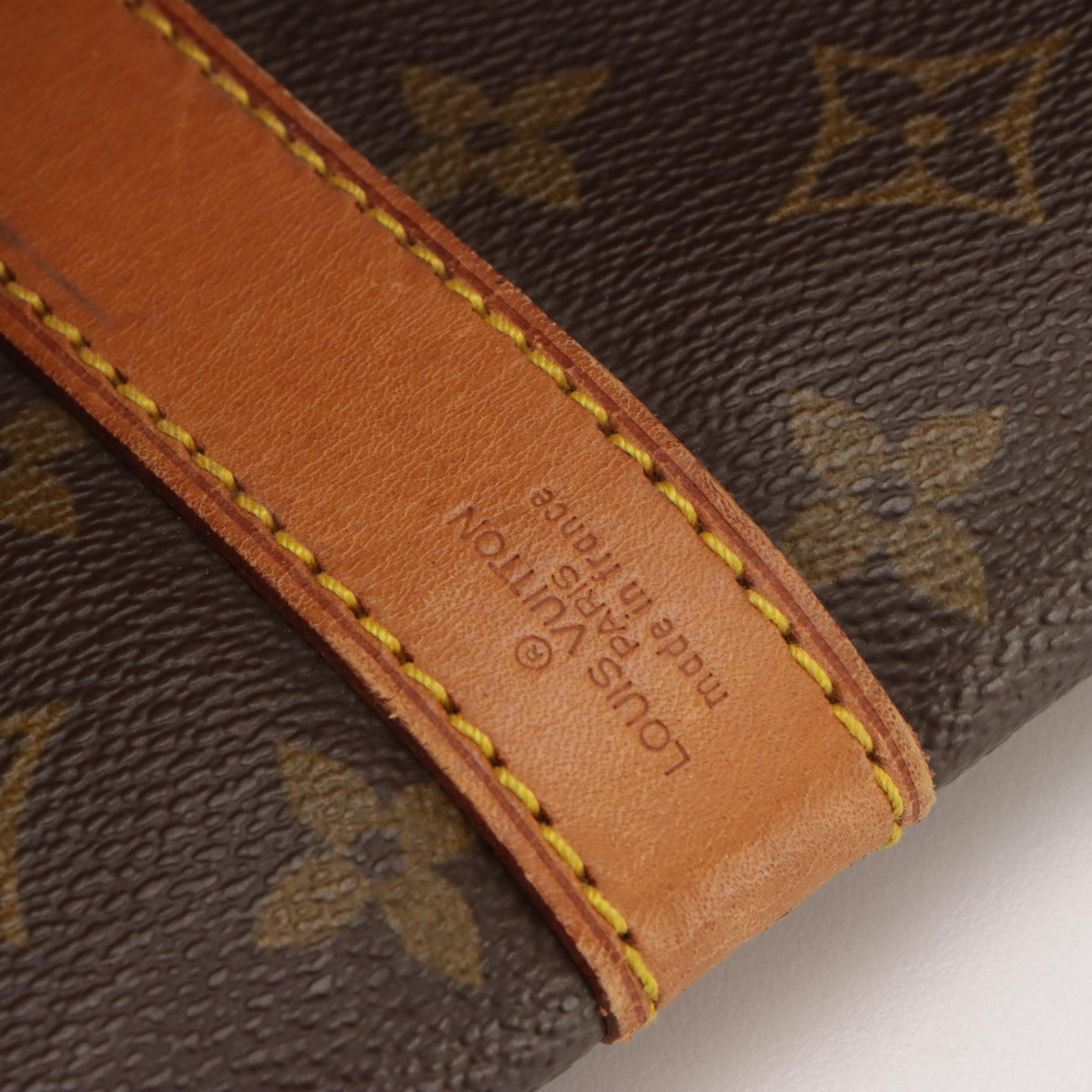 Louis Vuitton Keepall 55 Bandoulière in Monogram Canvas and Vachetta Leather