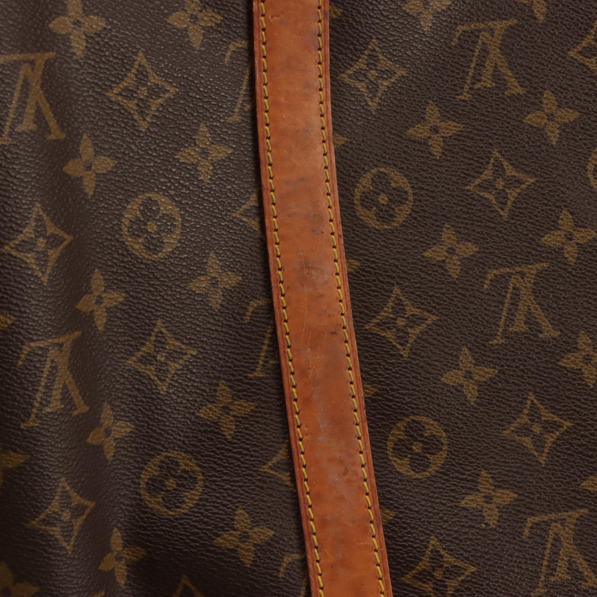 Louis Vuitton Keepall 55 Bandoulière in Monogram Canvas and Vachetta Leather