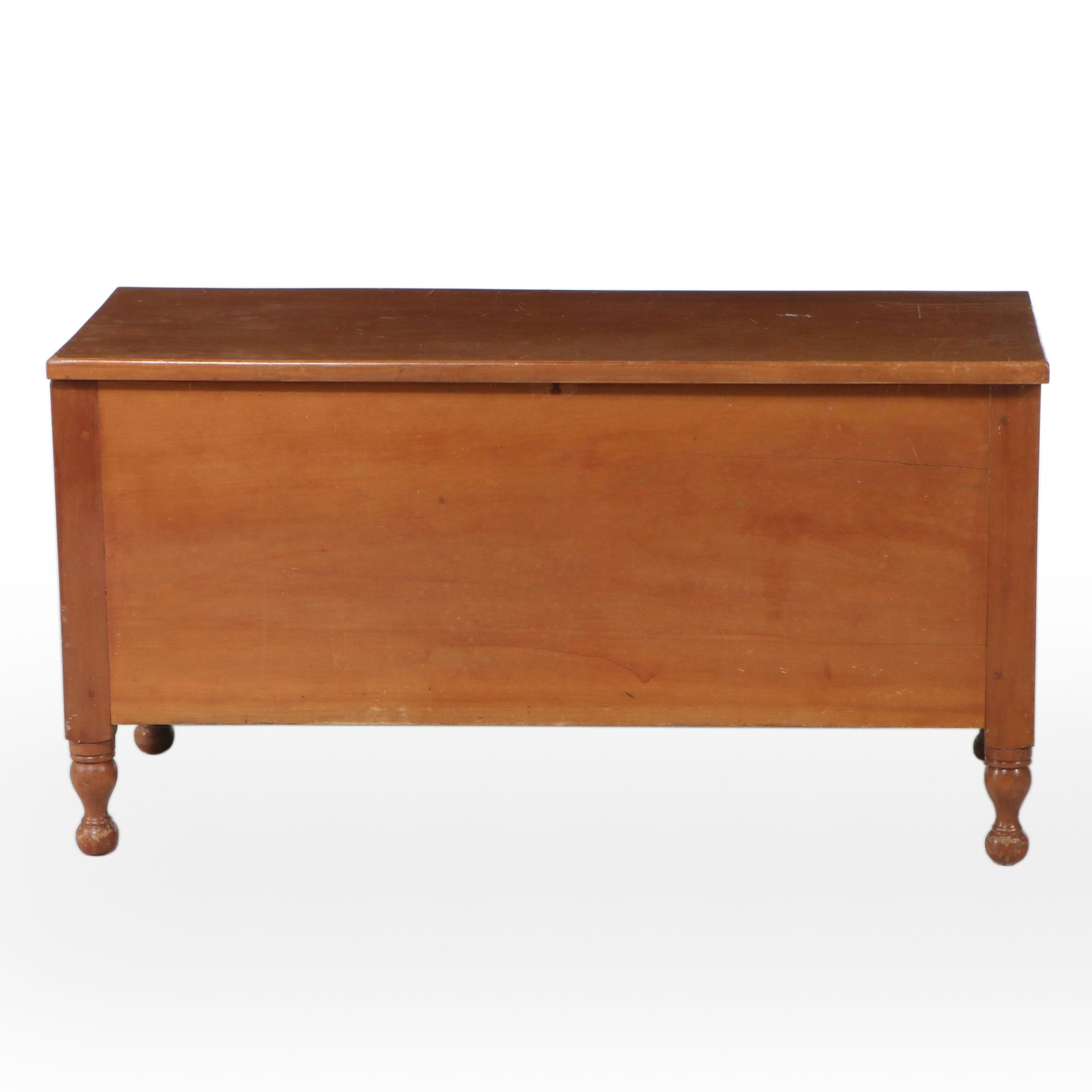 Primitive Cherry Blanket Chest, 19th Century