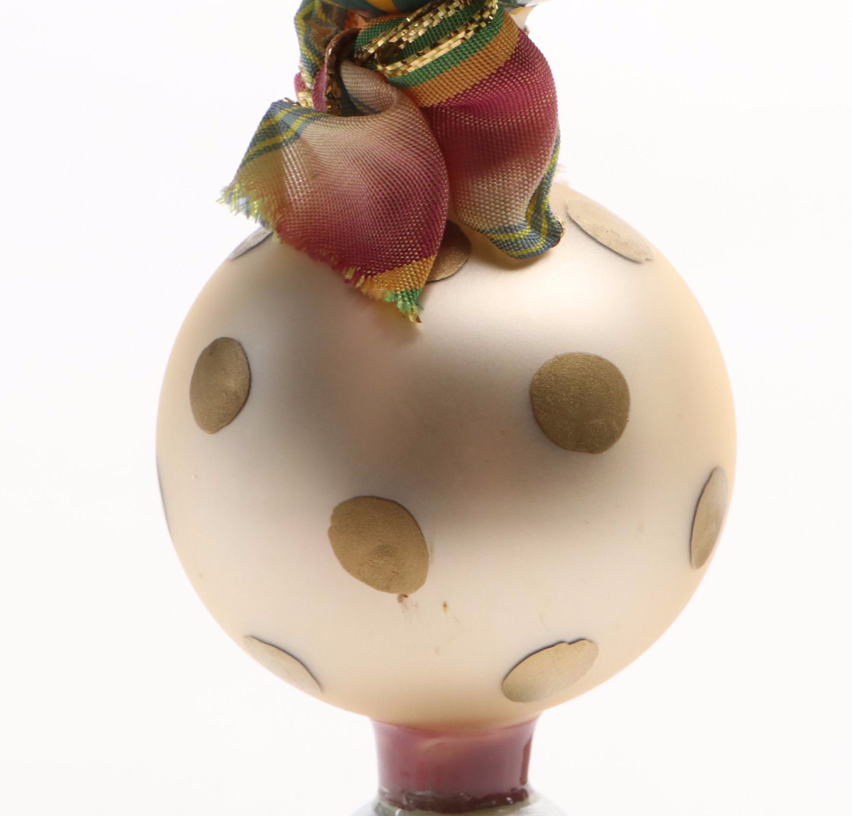 MacKenzie-Childs Glass Christmas Tree Ornament