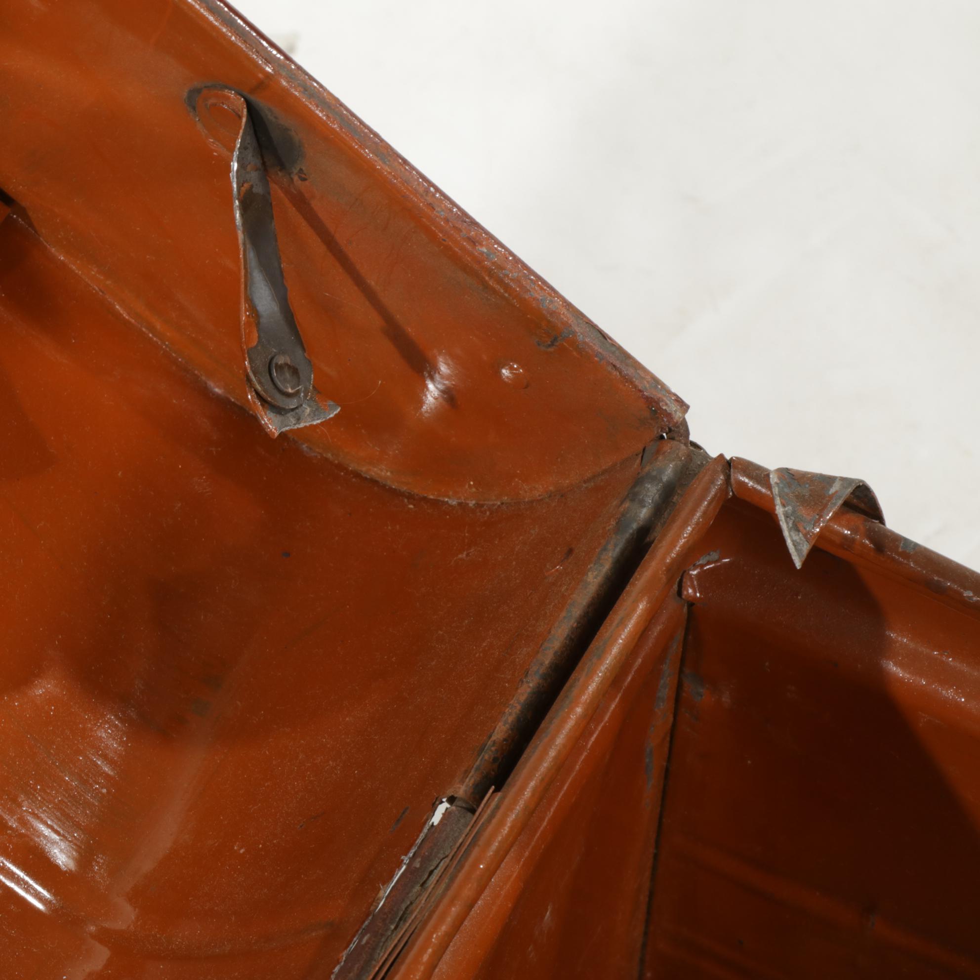 Jeffcoat Brothers Metal Trunk, Early 20th Century