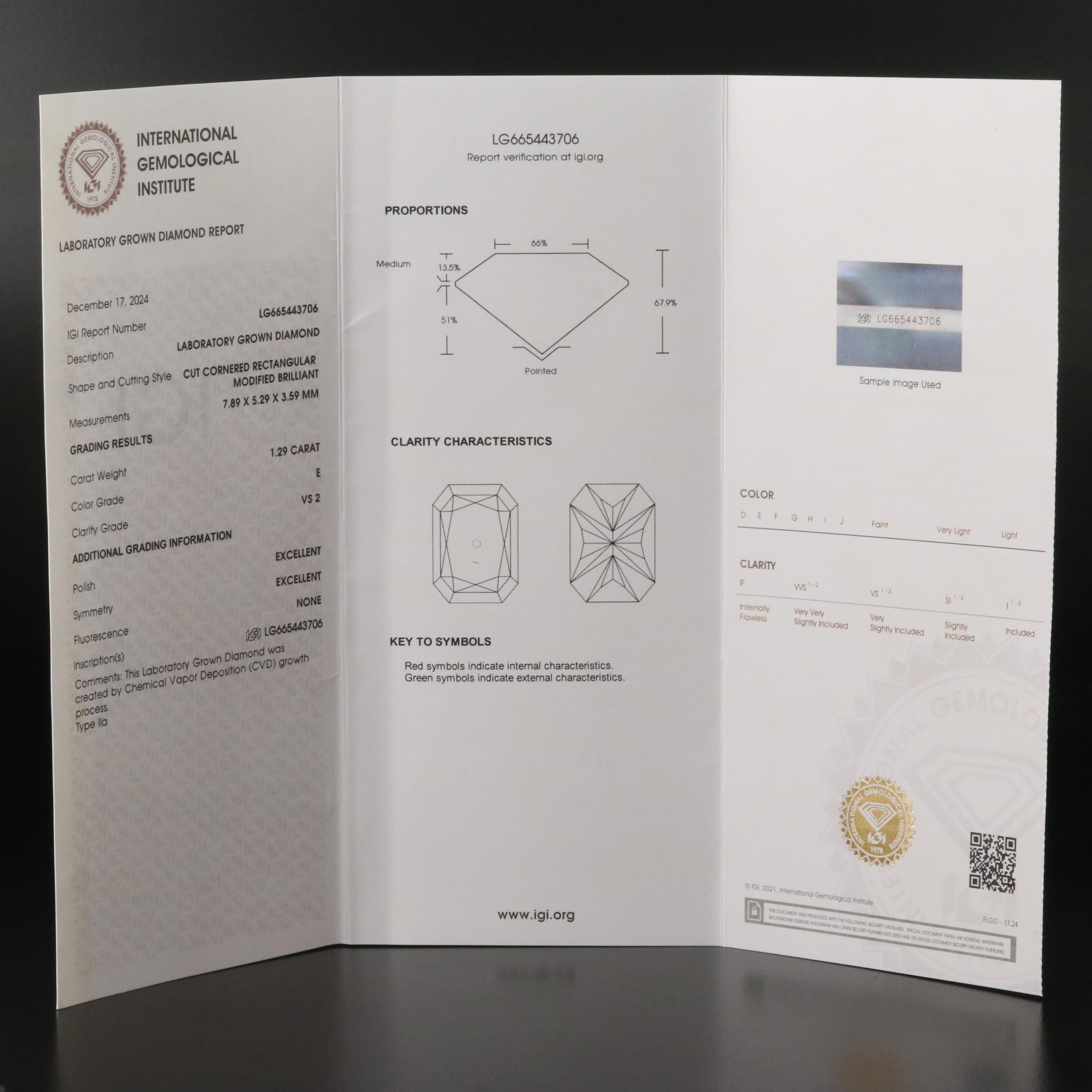 Loose 2.58 CTW Lab Grown Diamonds with IGI Reports