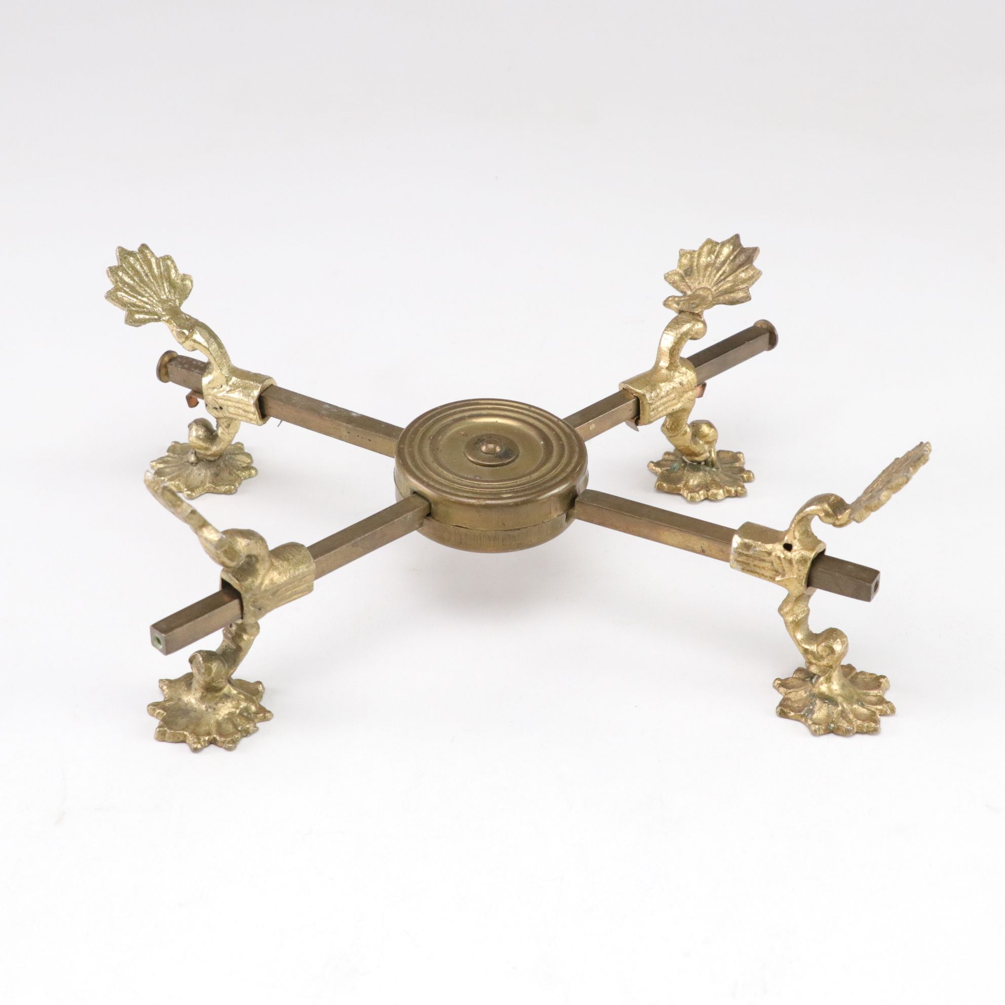 Hammered Copper Skillet, Expandable Brass Trivet, Chalice and Copper Planter