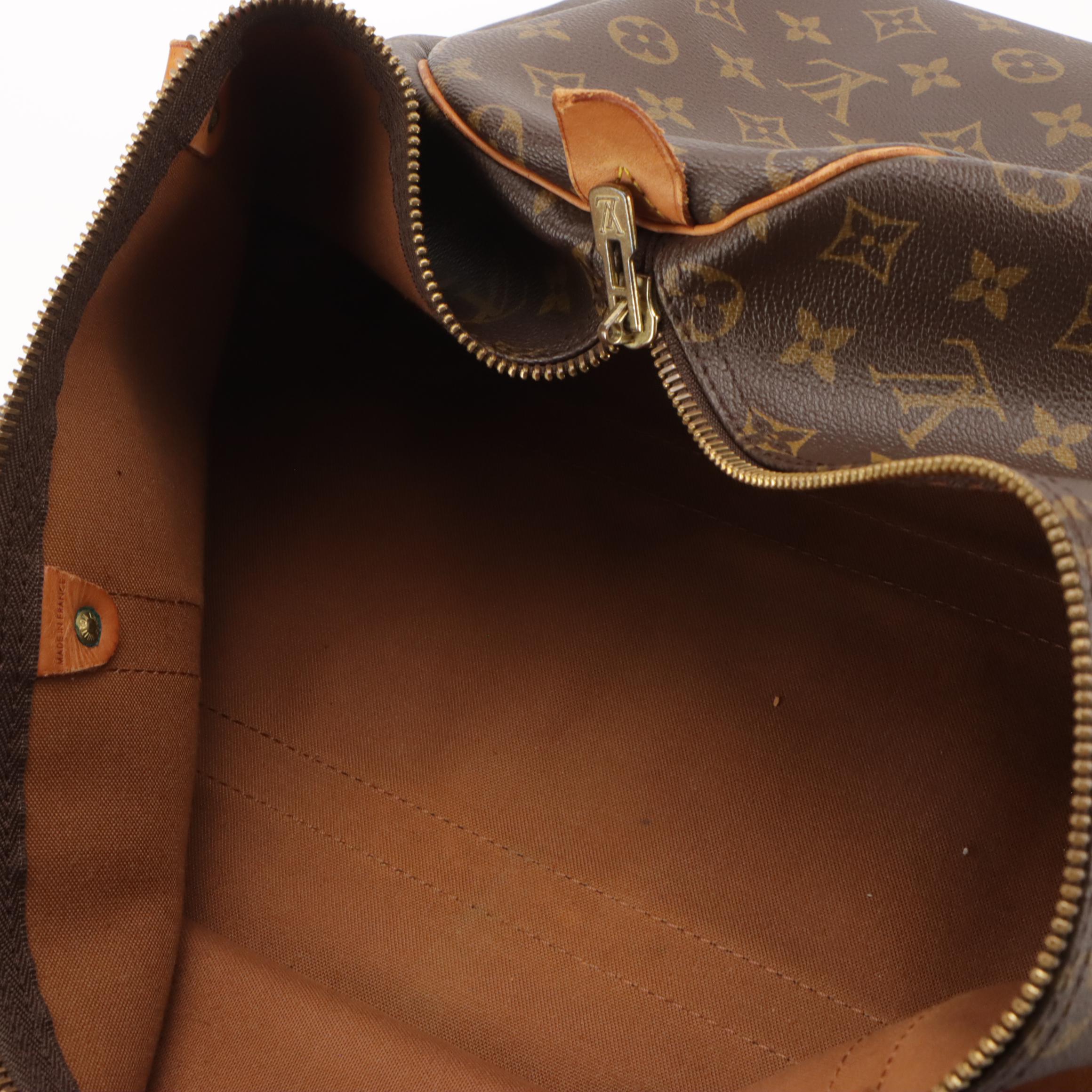 Louis Vuitton Keepall 50 in Monogram Canvas and Vachetta Leather
