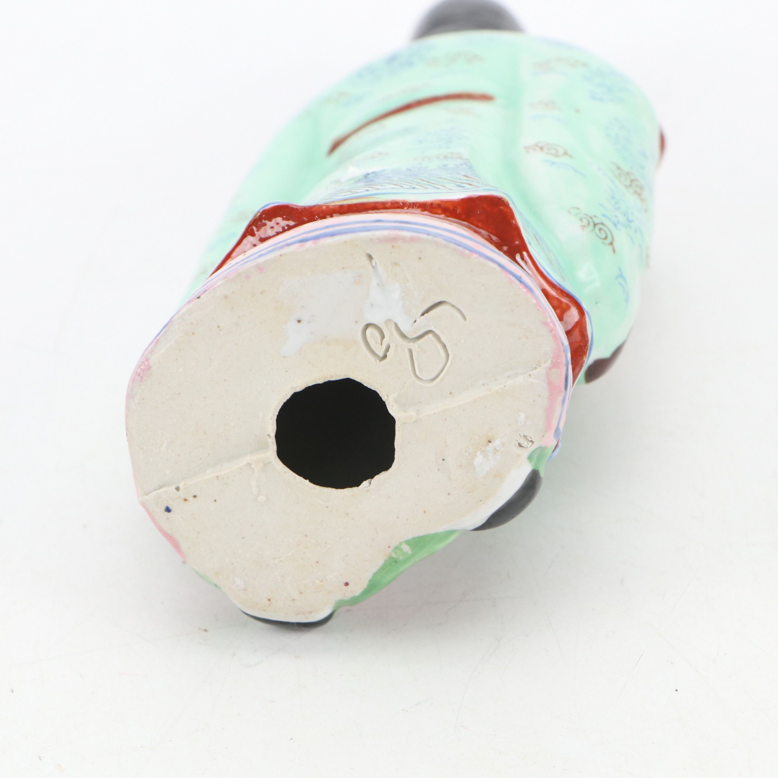 Chinese Porcelain Sanxing Deities Fu, Lu, Shao and Qing Style Emperor Figure