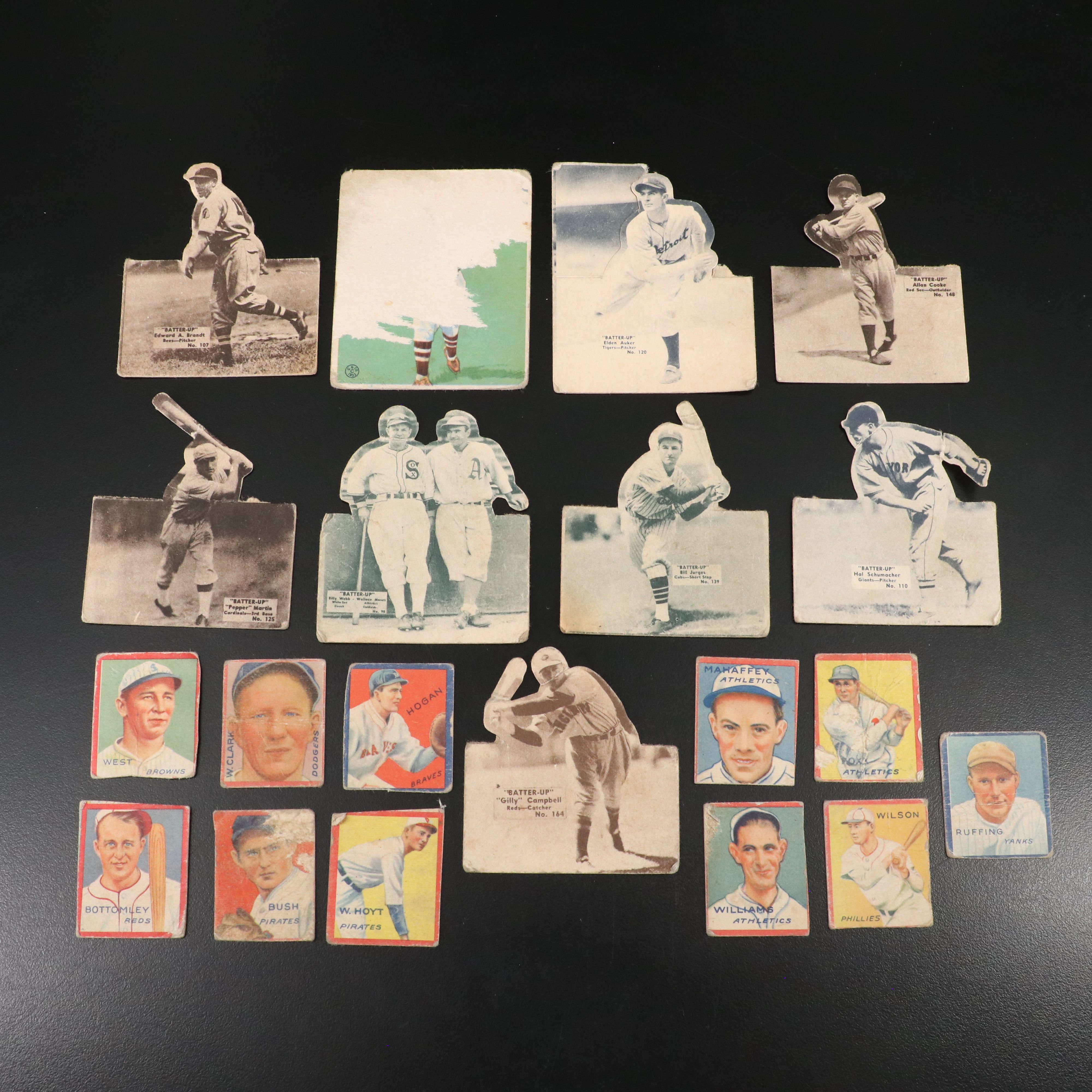 Collection of 20 Vintage Baseball Cards, 1930s