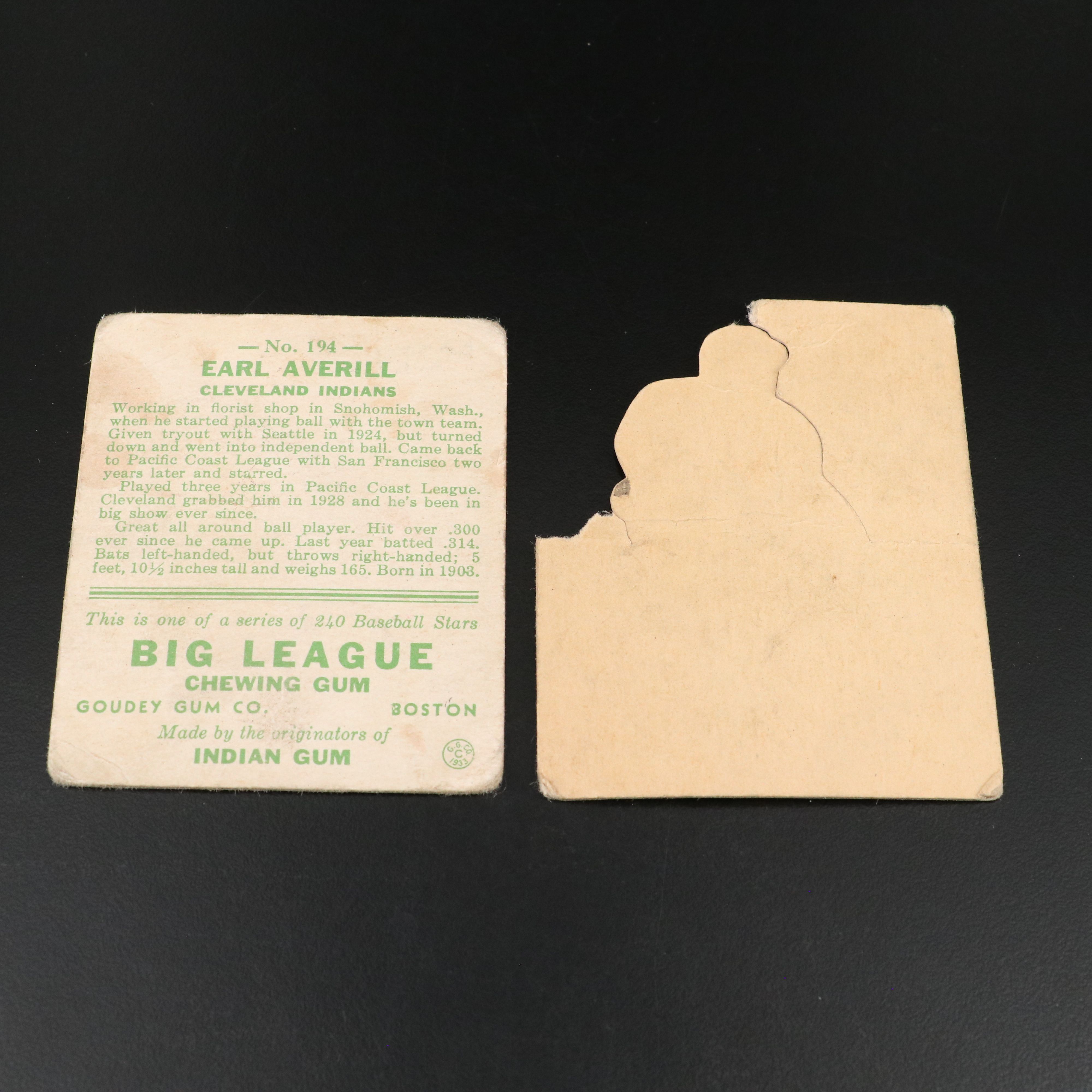 Collection of 20 Vintage Baseball Cards, 1930s