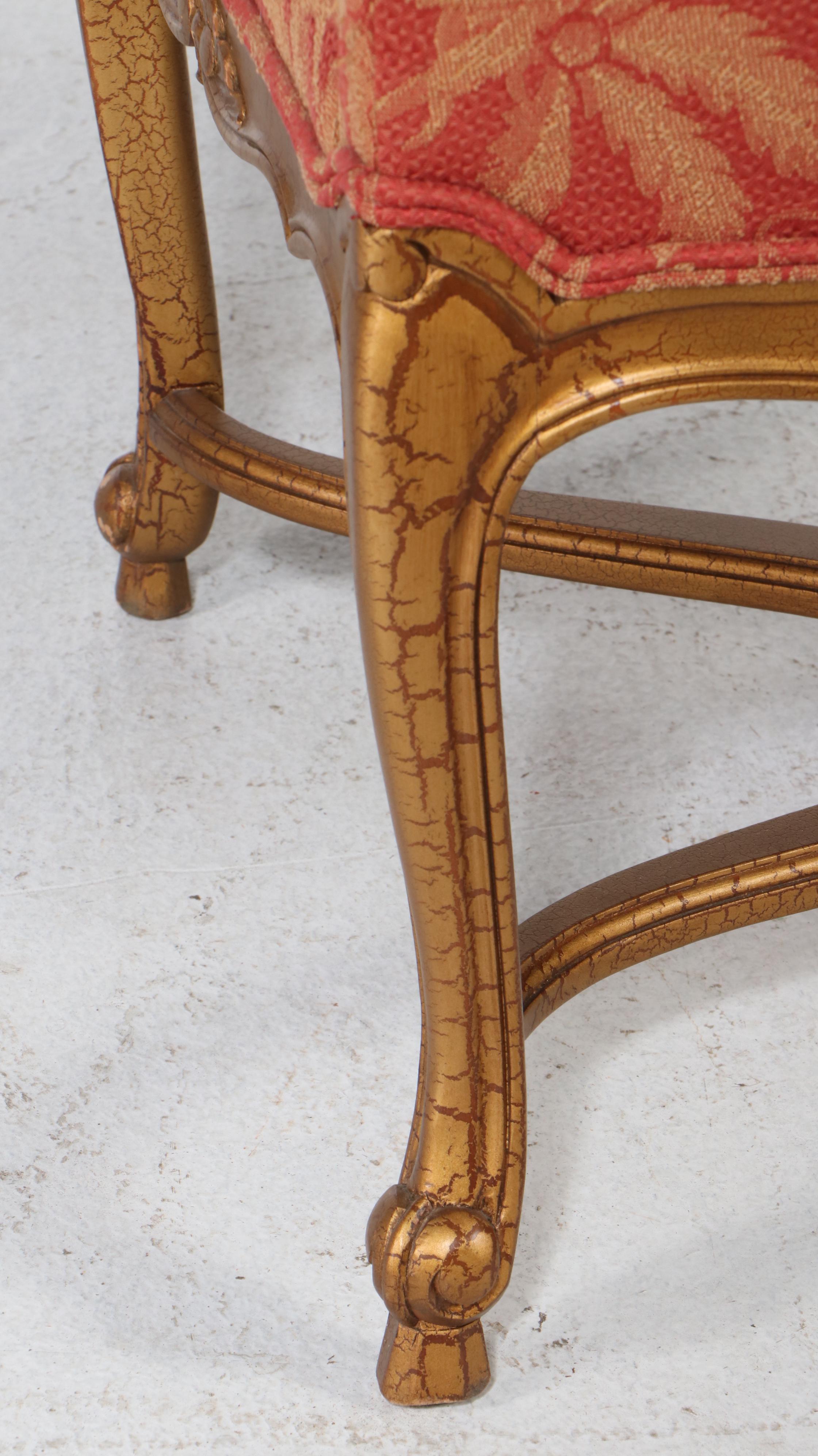 Pair of Henredon Louis XV Style Upholstered Fauteuil Chairs