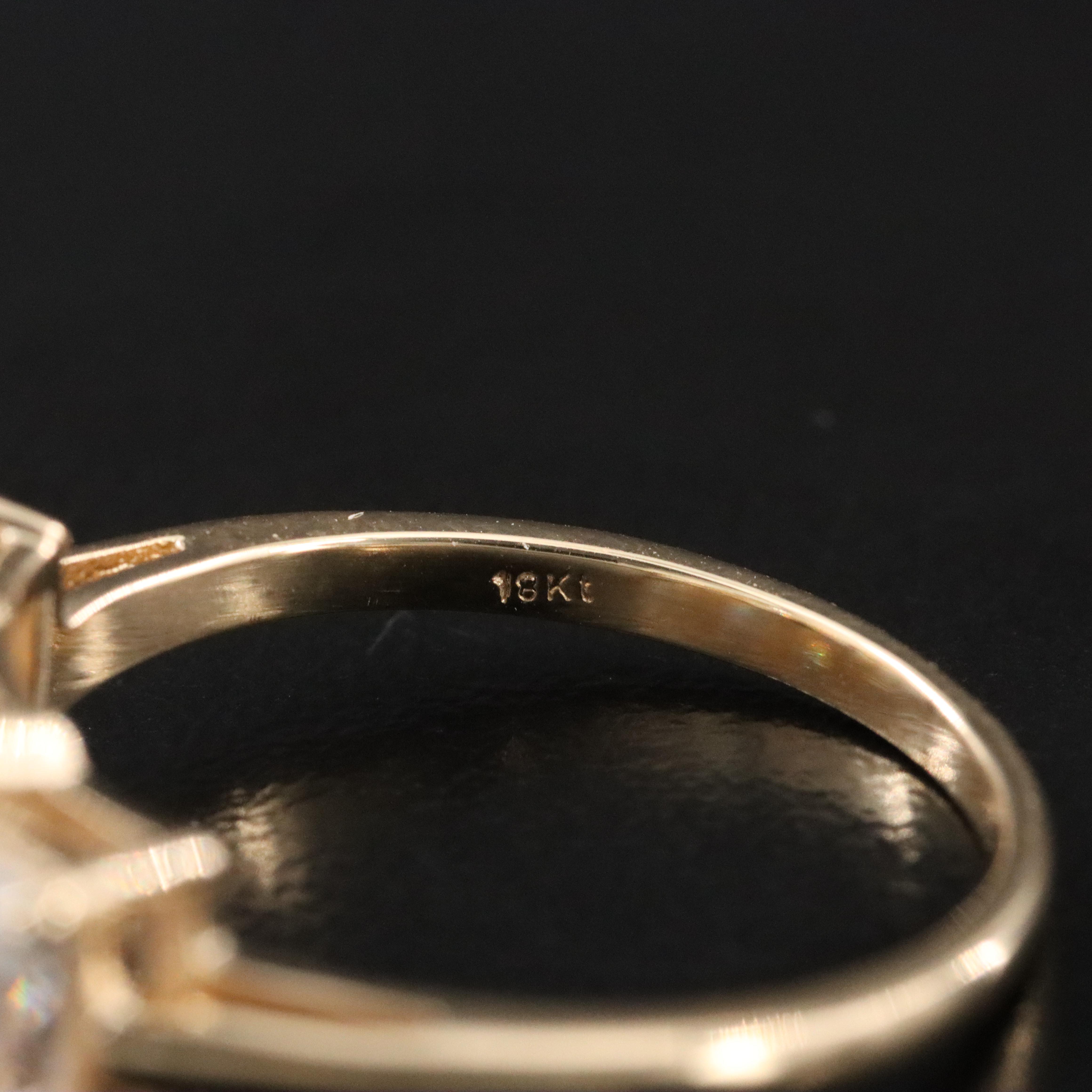 18K 3.98 CTW Lab Grown Diamond Three Stone Ring with IGI Reports