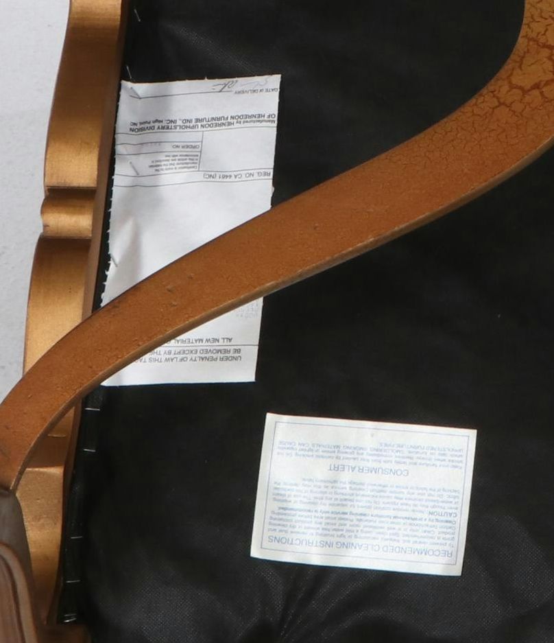 Pair of Henredon Louis XV Style Upholstered Fauteuil Chairs