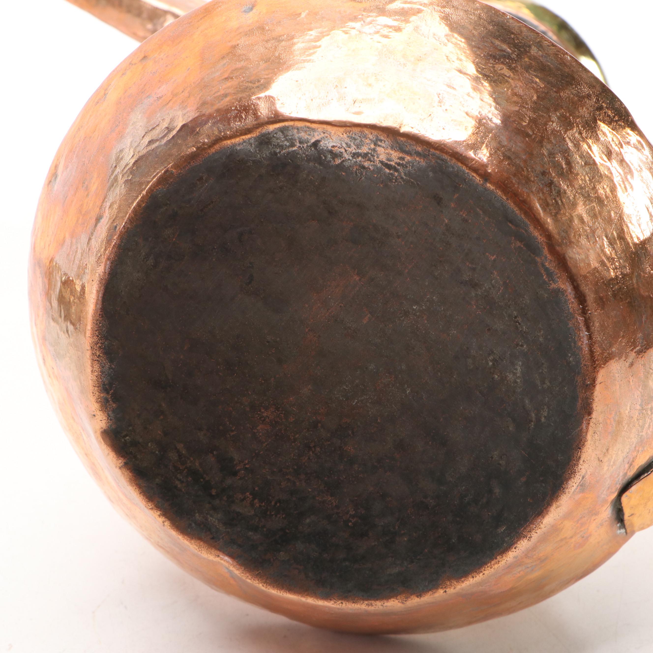 Baldwin Swinging Brass Chamberstick with Hammered Dallah and Other Décor