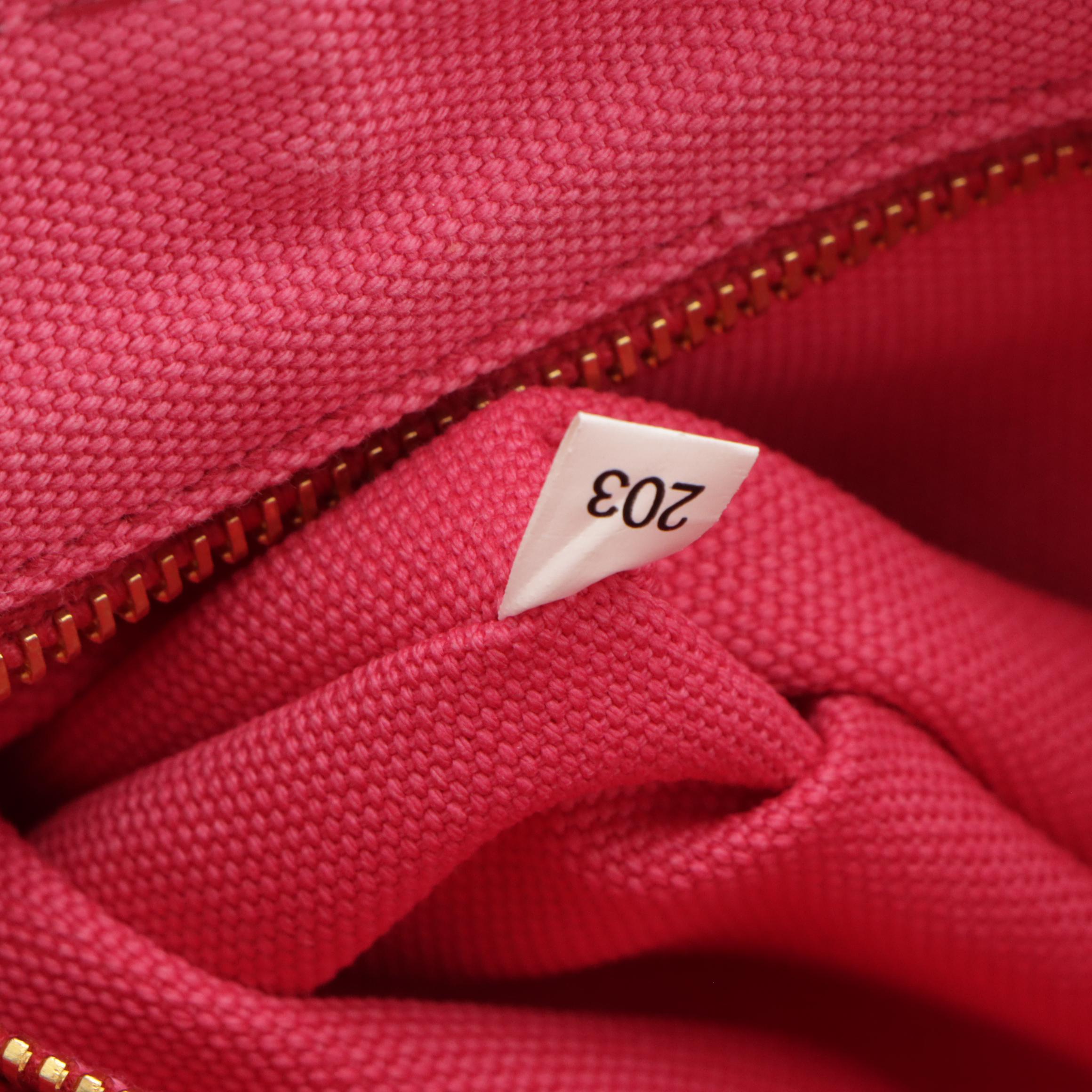 Prada Mediun Canapa Logo Two-Way Tote in Peonia Pink Canvas