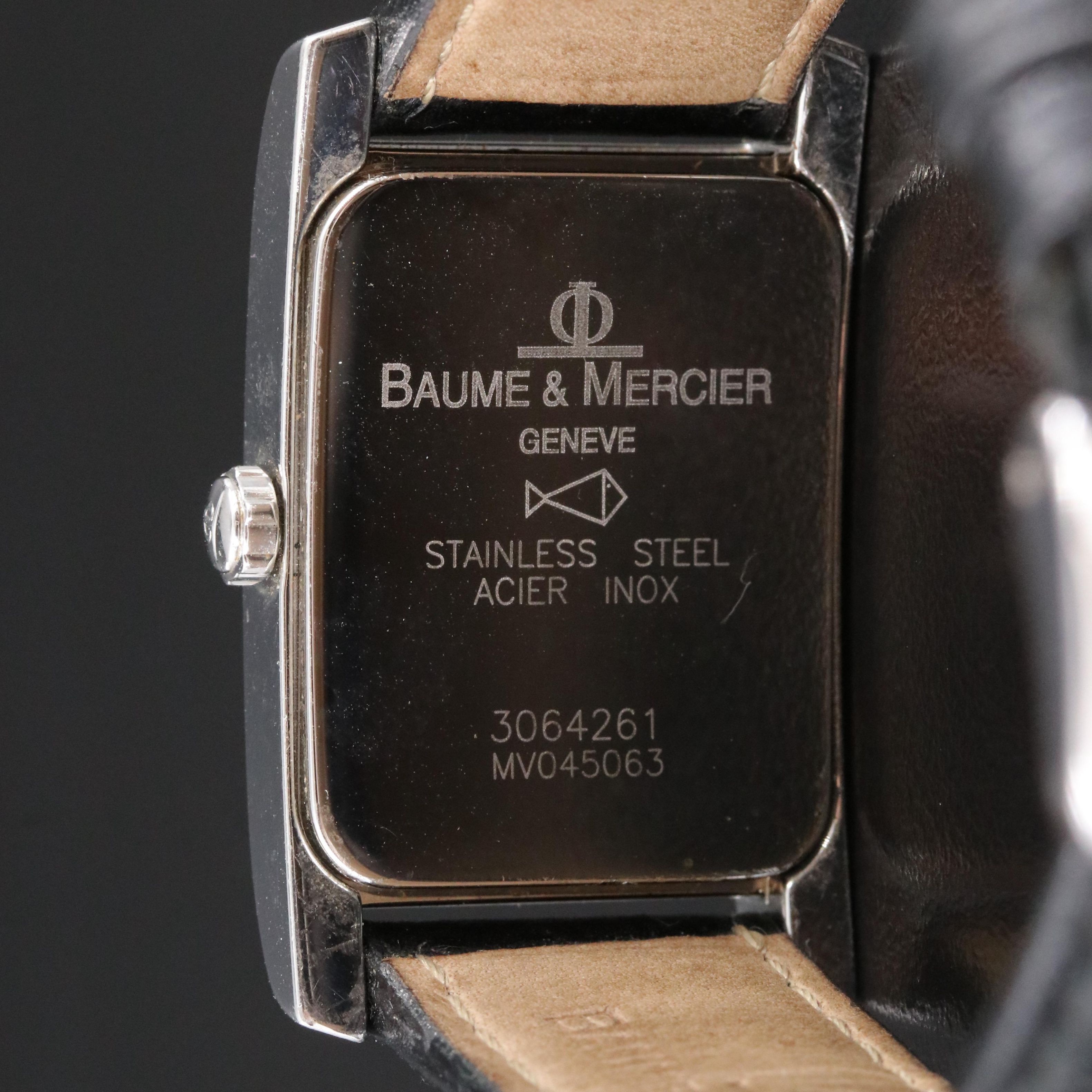 Baume & Mercier Hampton White 24x40mm Steel Quartz Watch MVO45063