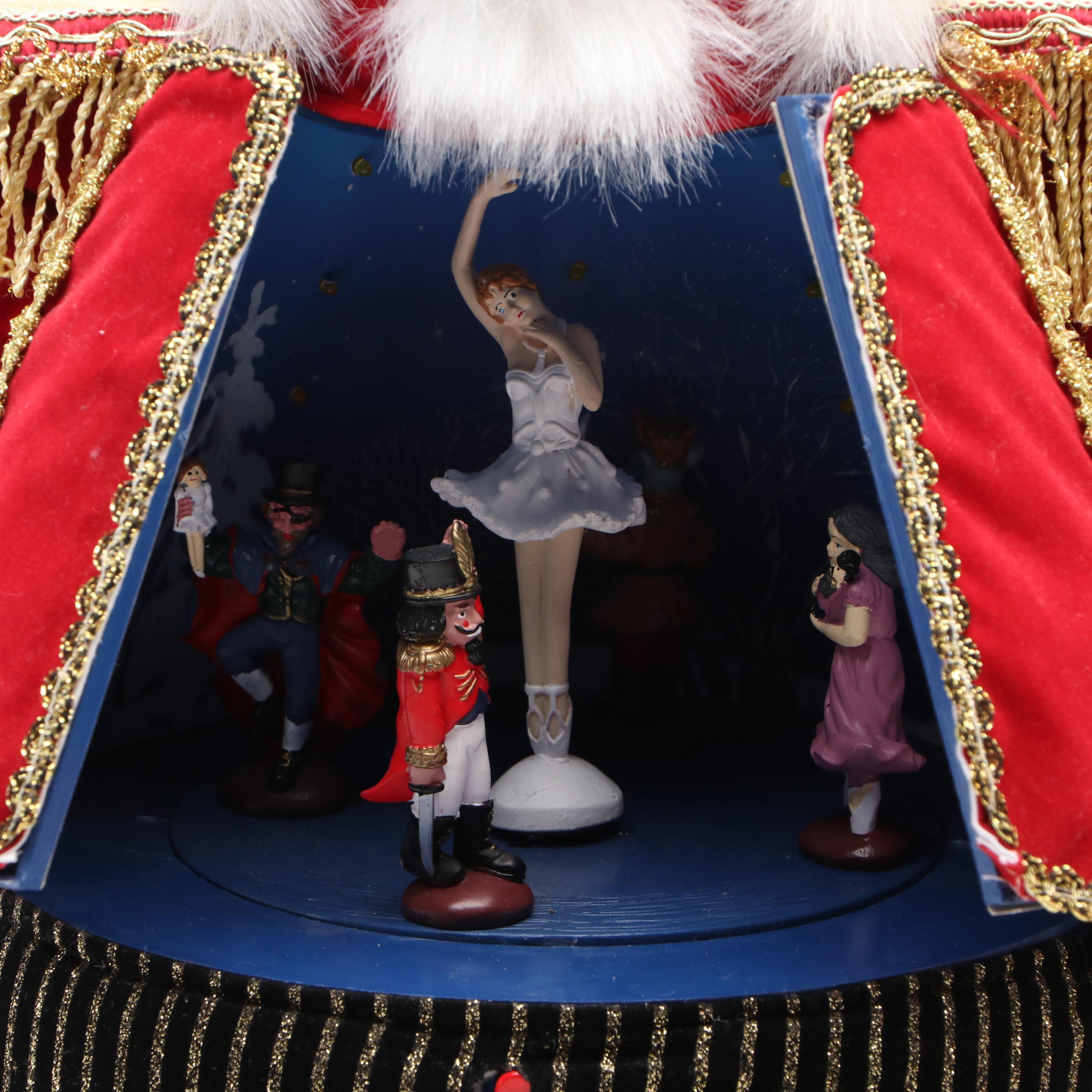 Christmas Decorative Top Hat with Candy Canes, Santa Shelf Sitter and More