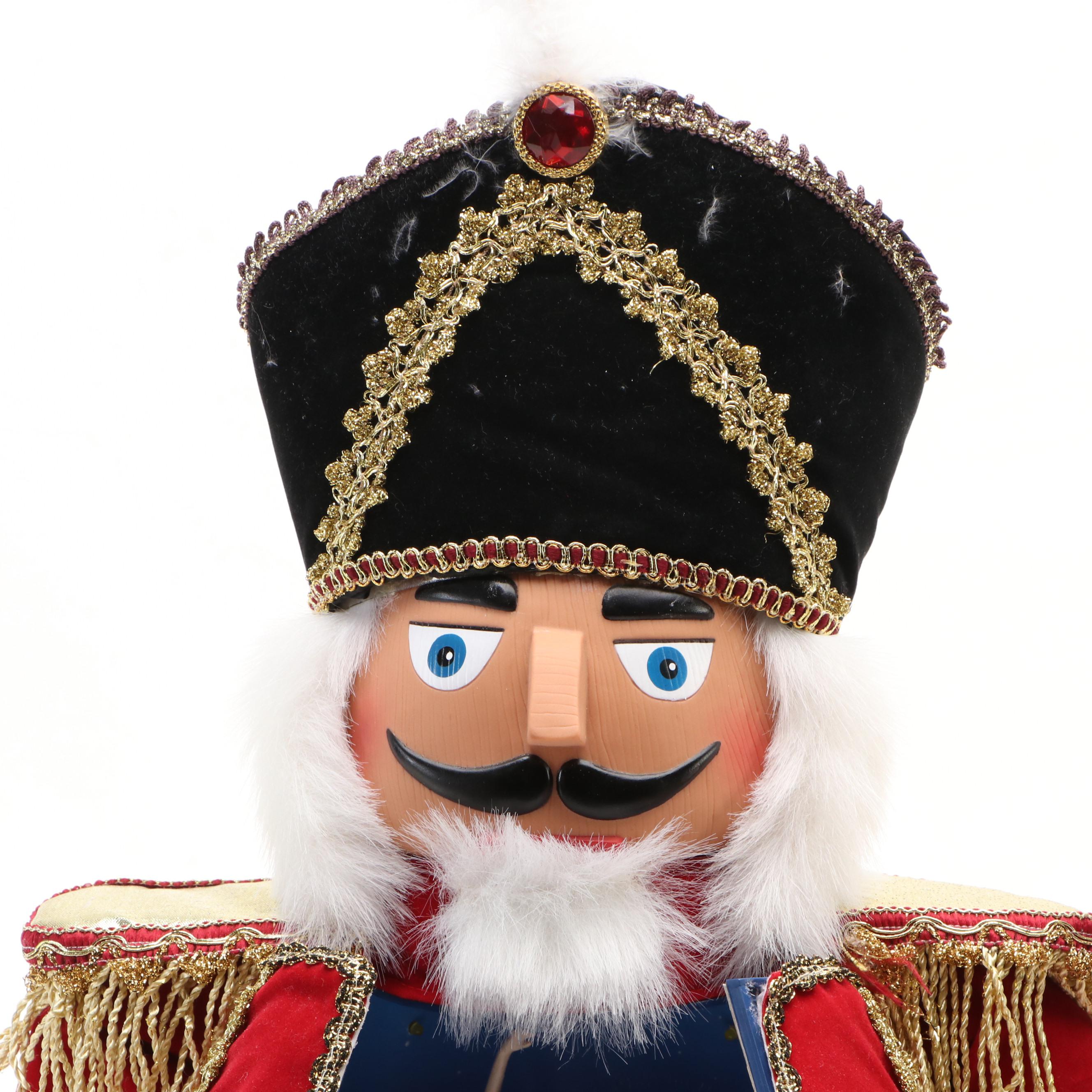 Christmas Decorative Top Hat with Candy Canes, Santa Shelf Sitter and More