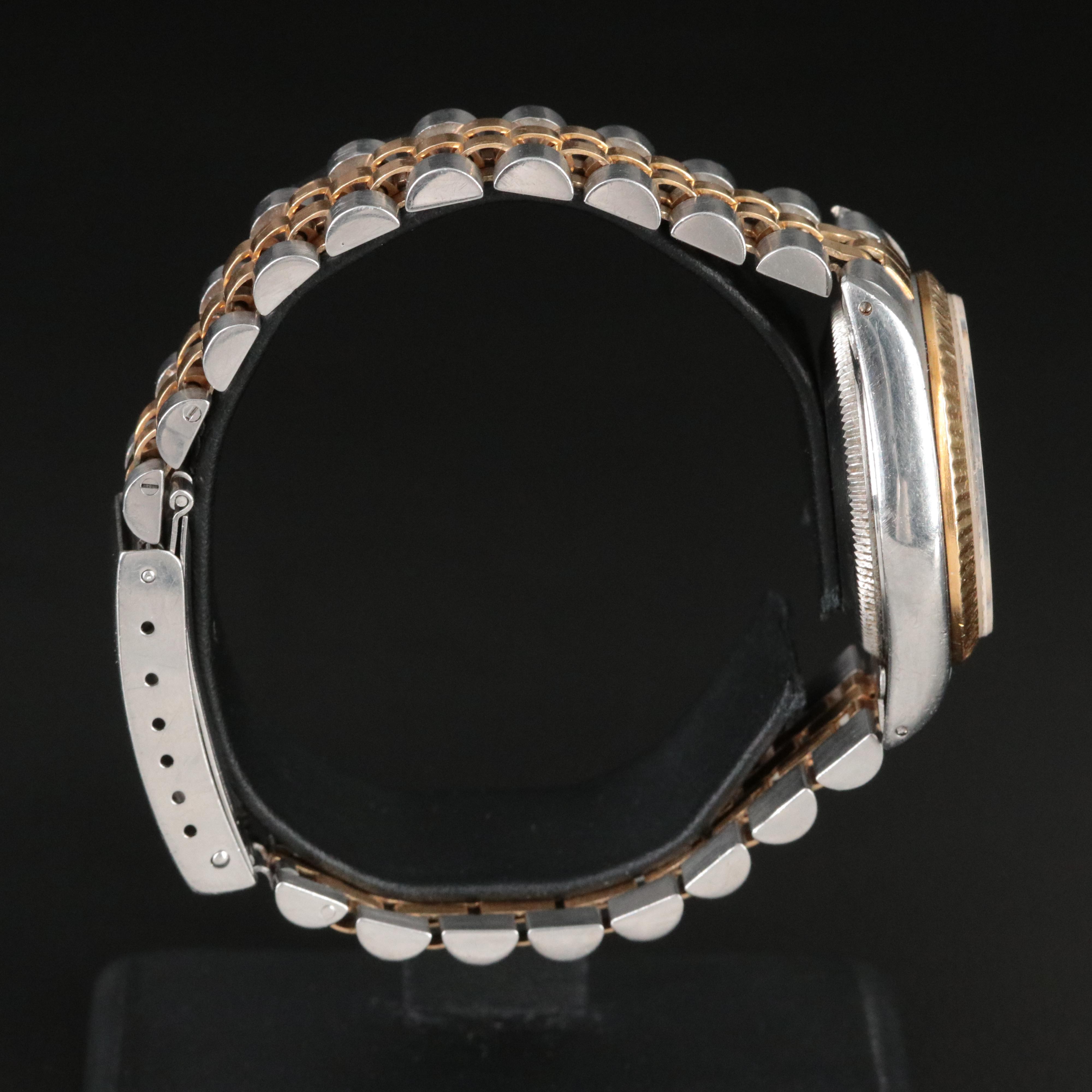 1986 Rolex Two Tone Datejust Model 68273 Automatic Watch