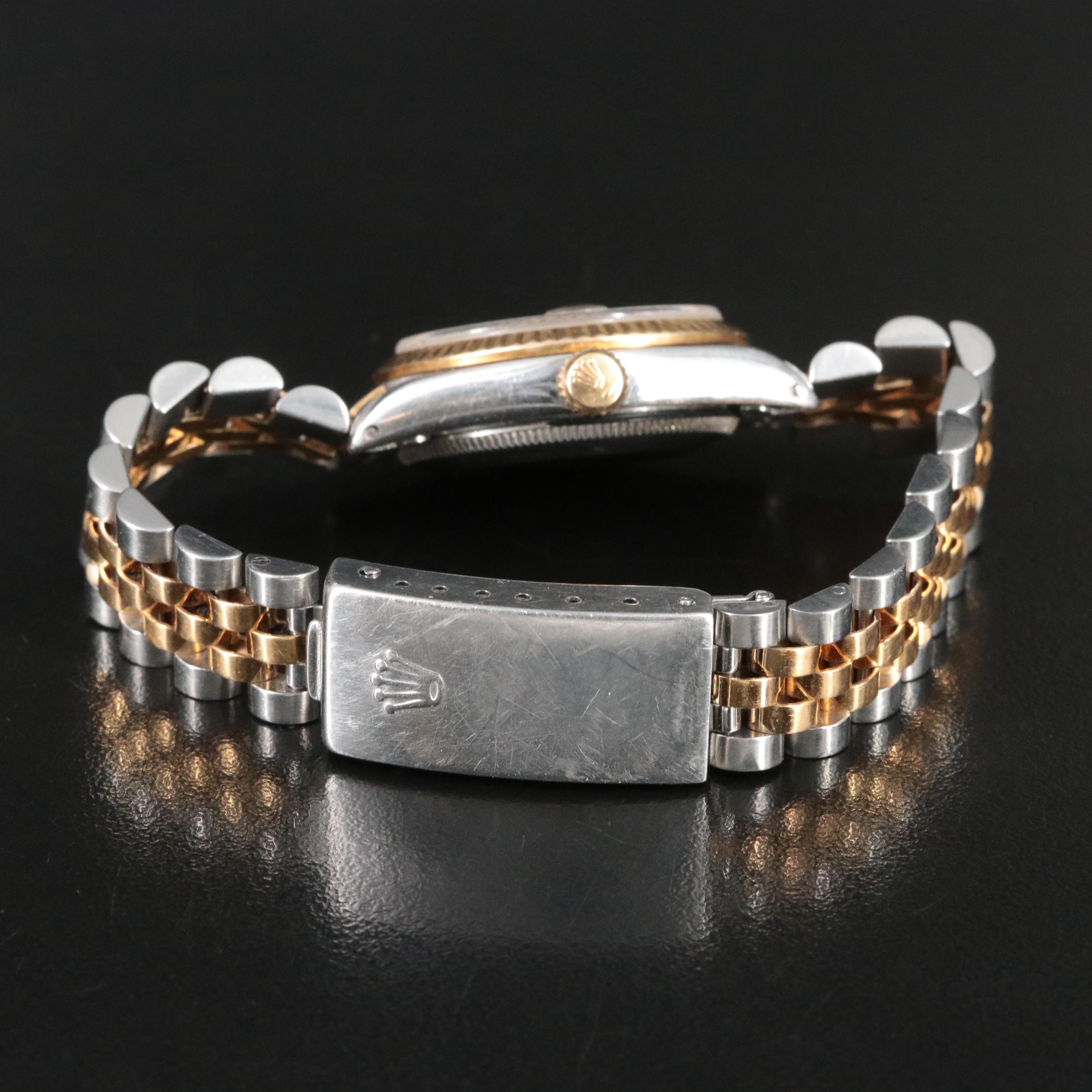 1986 Rolex Two Tone Datejust Model 68273 Automatic Watch