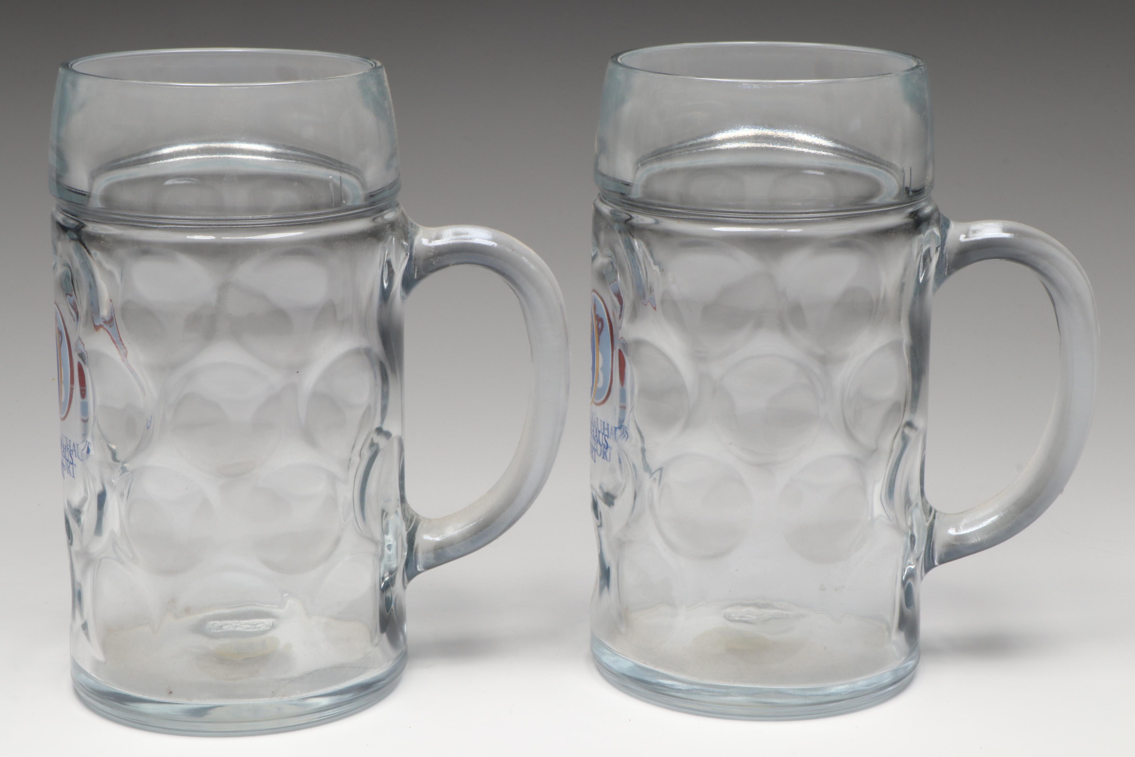 Ceramarte for Avon Stoneware Beer Steins and Hofbräuhaus Glass Mugs