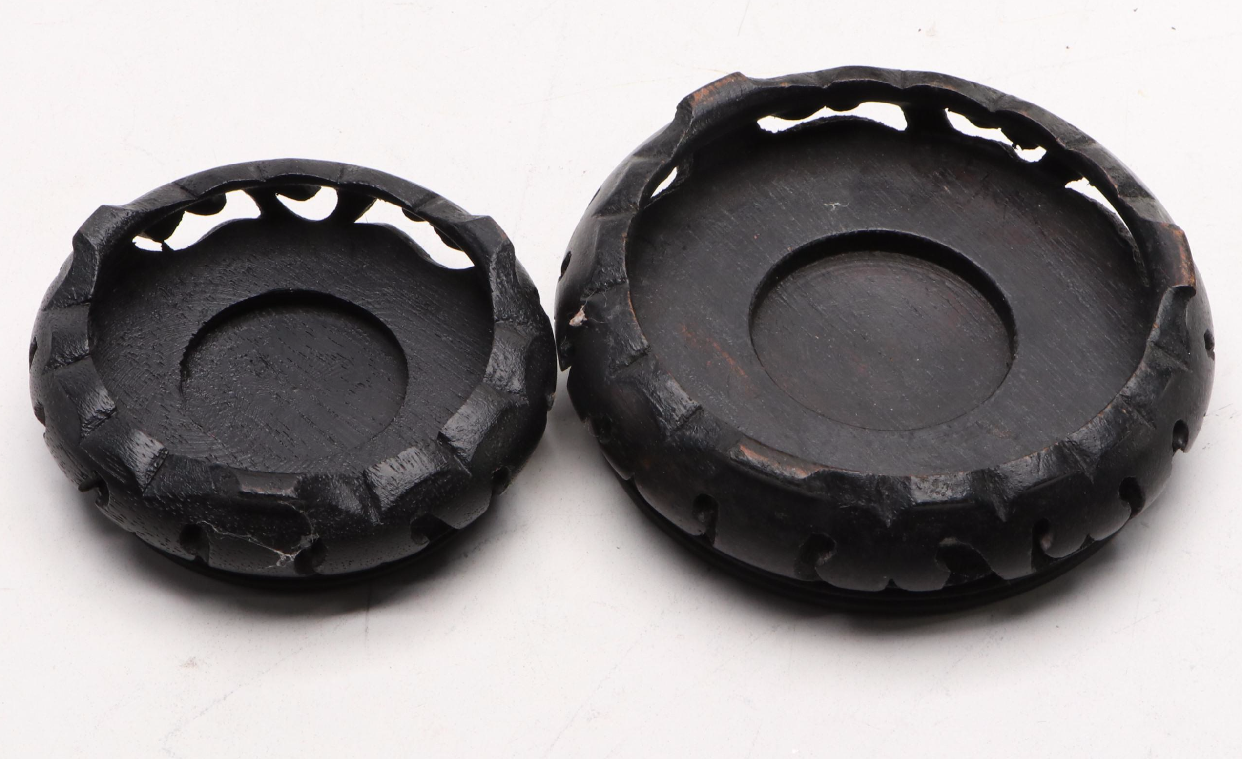 Chinese Wood Vase Stands