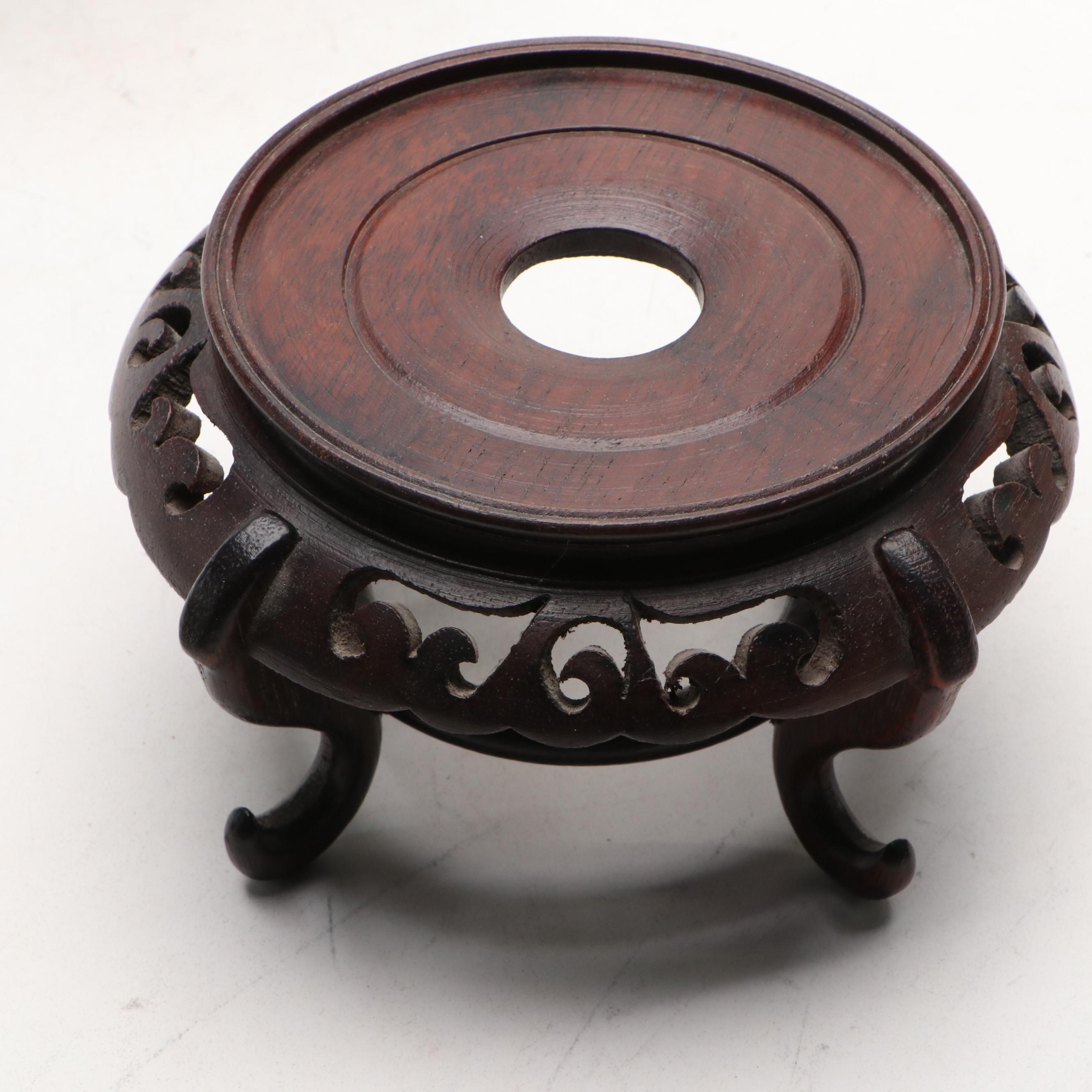 Chinese Wood Vase Stands