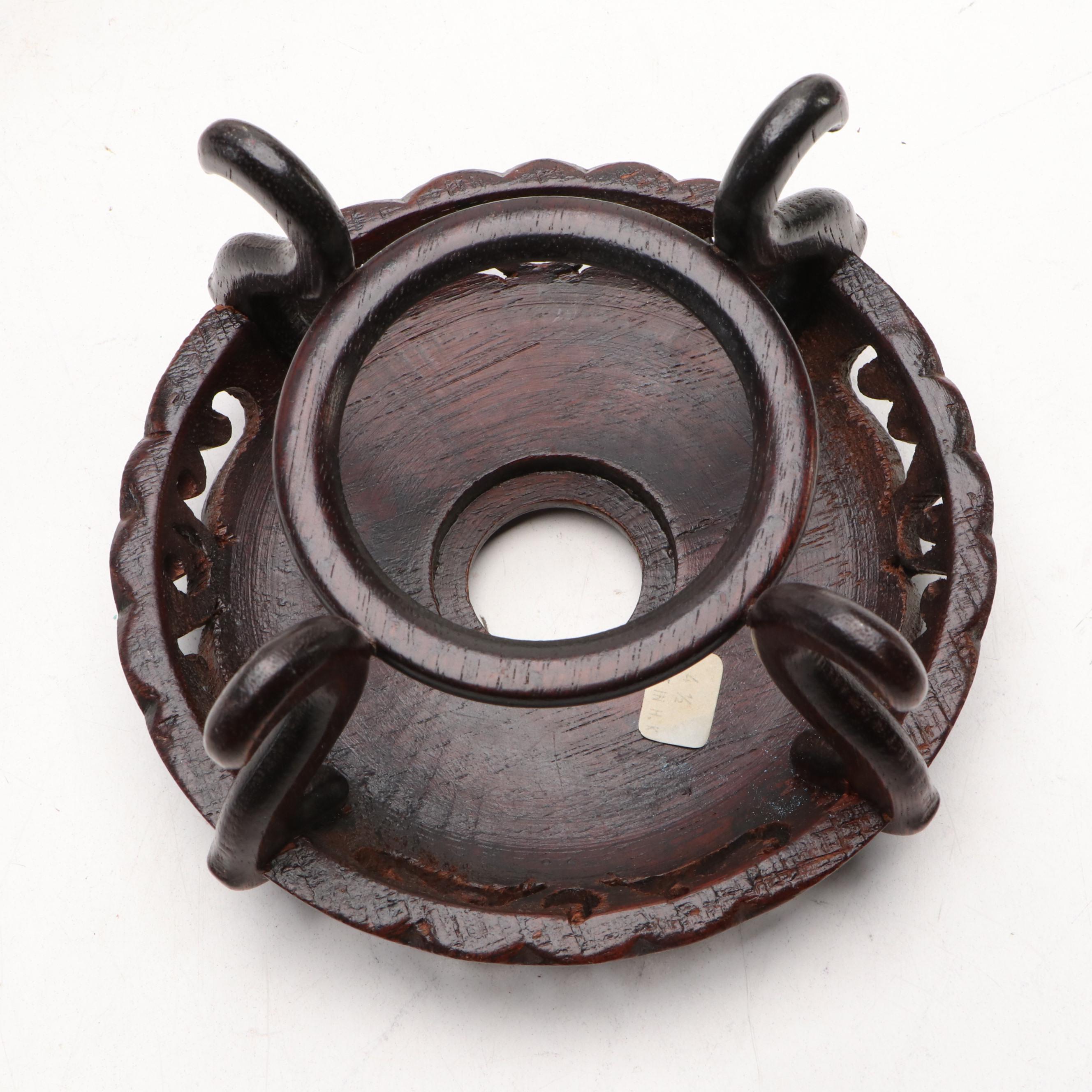 Chinese Wood Vase Stands