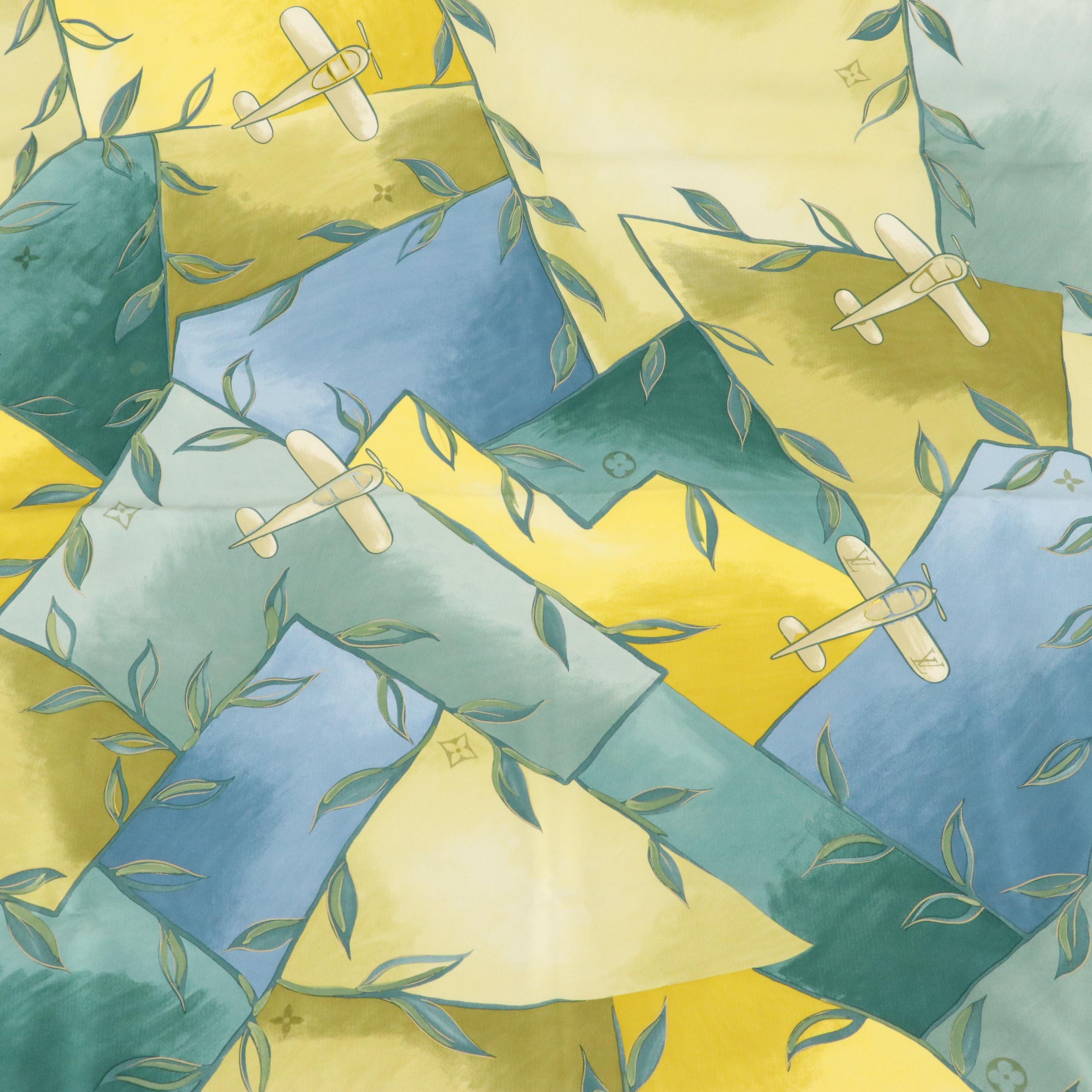 Louis Vuitton Printed Silk Scarf in Box