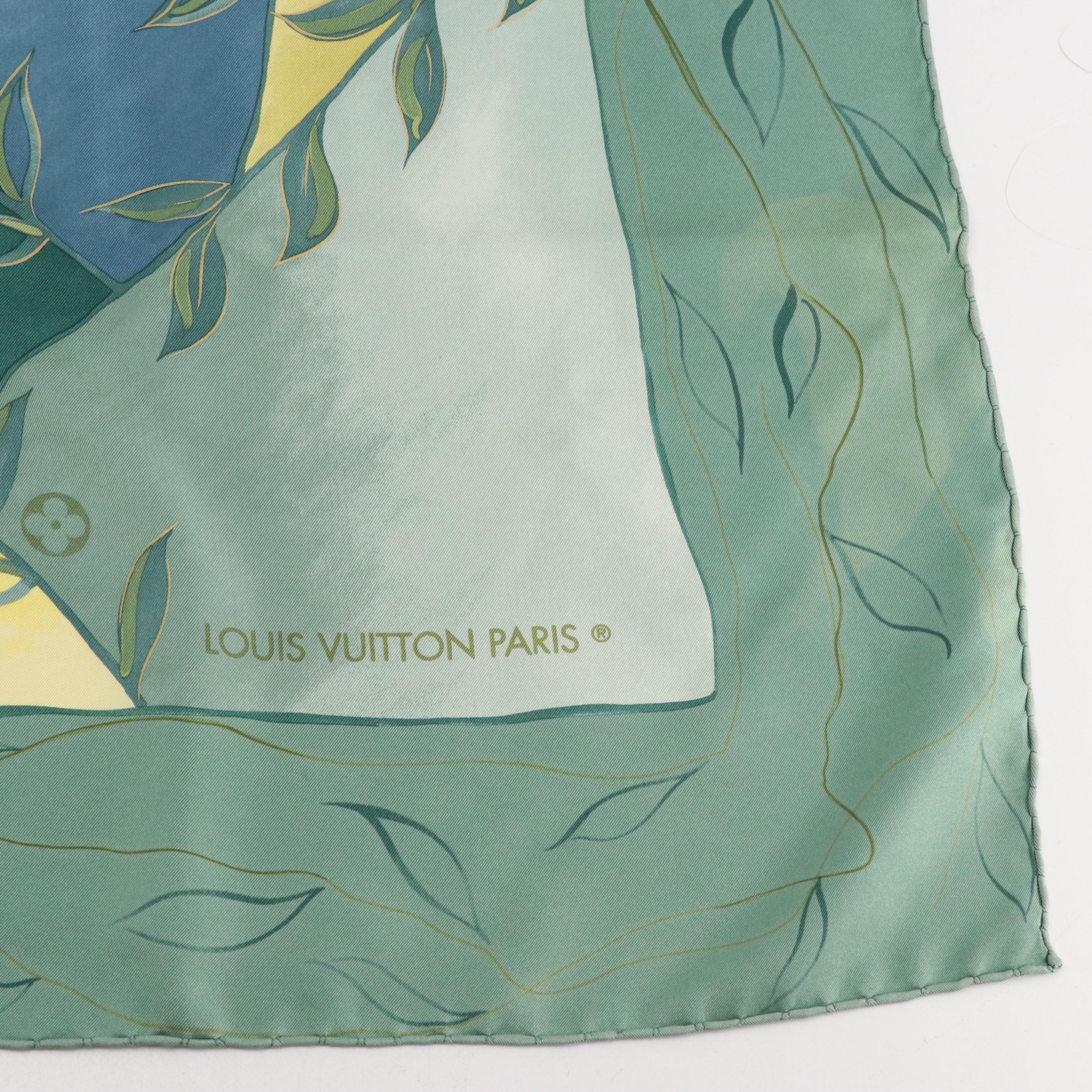 Louis Vuitton Printed Silk Scarf in Box