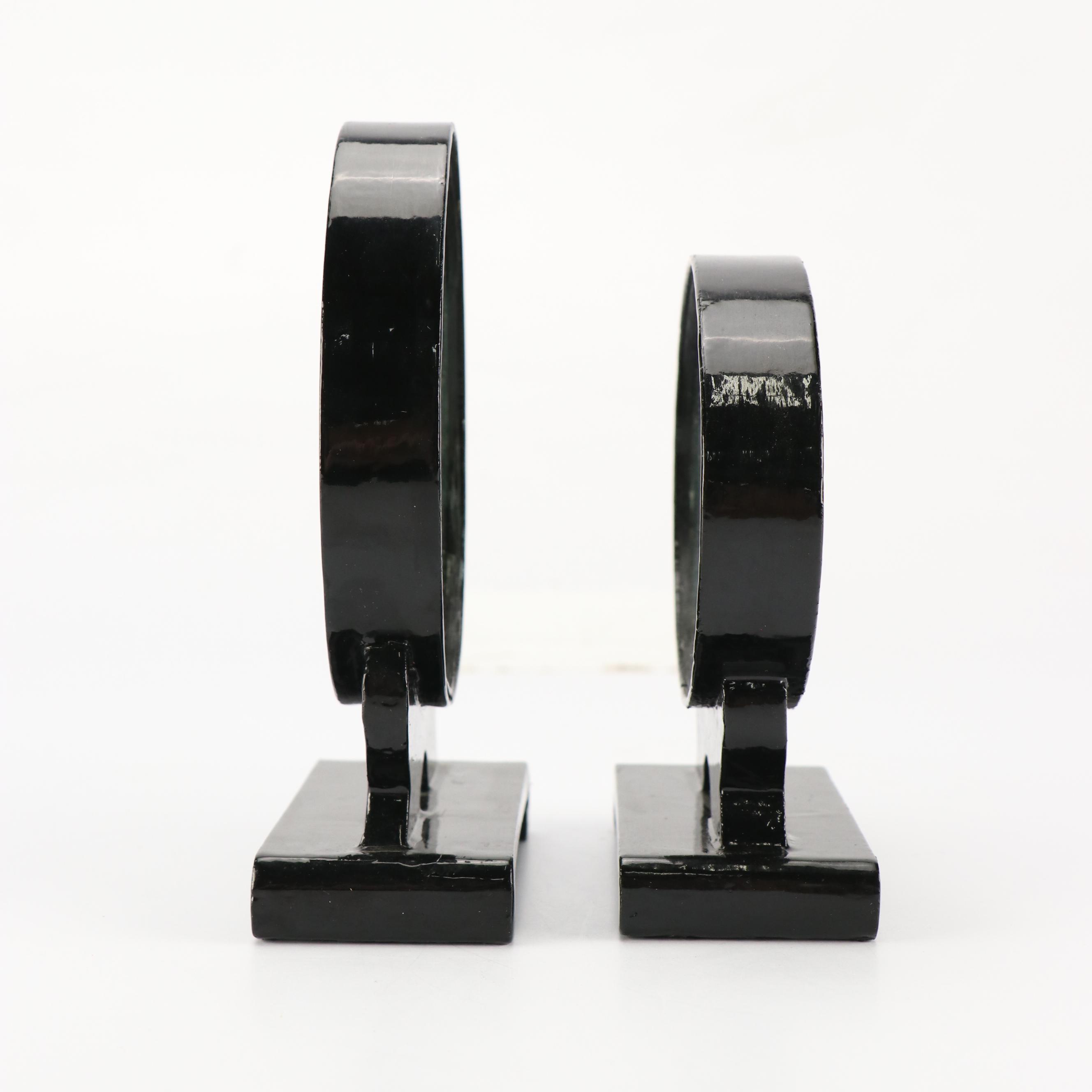 Lacquer Frame Cork Dioramas with Wooden Painted Figurine