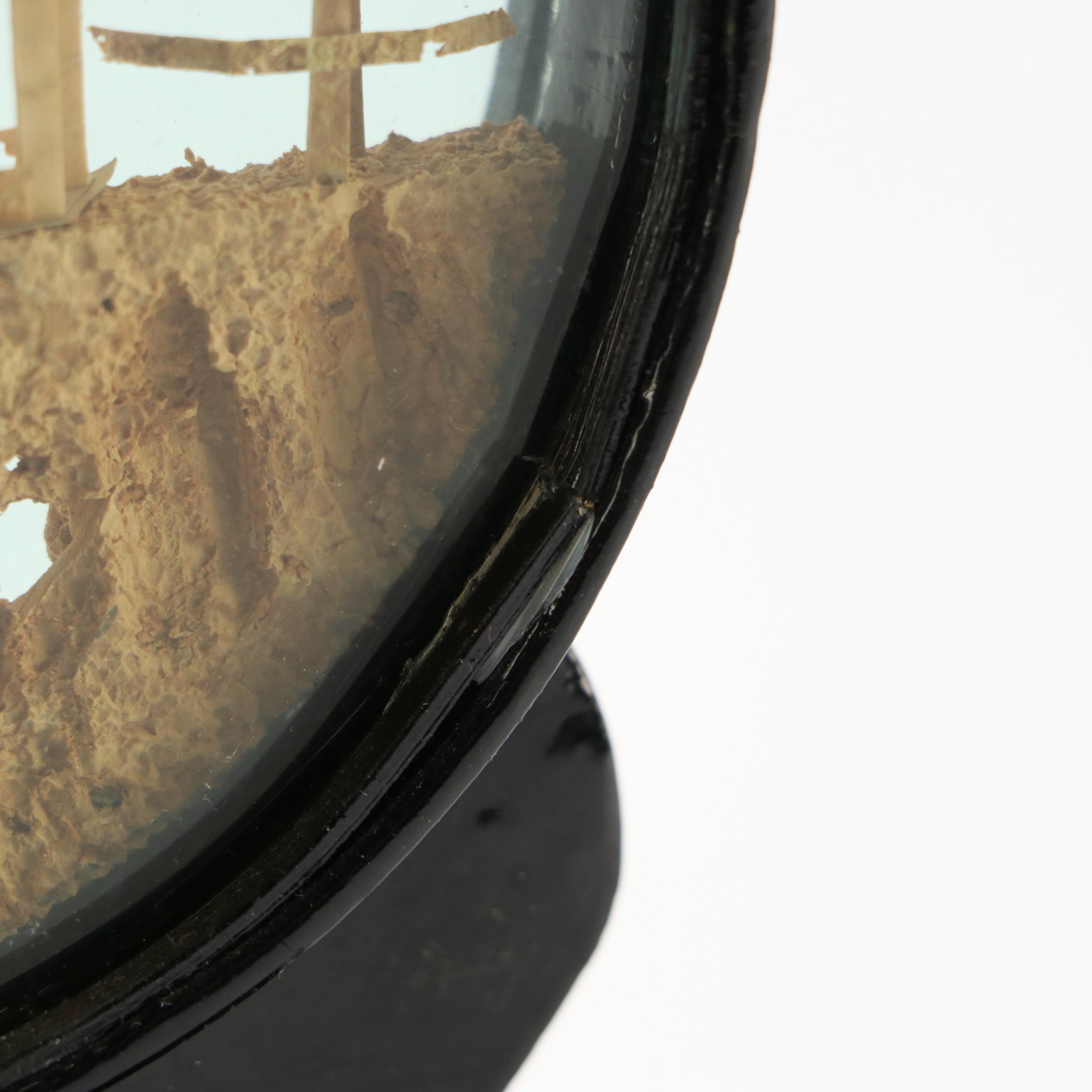 Lacquer Frame Cork Dioramas with Wooden Painted Figurine