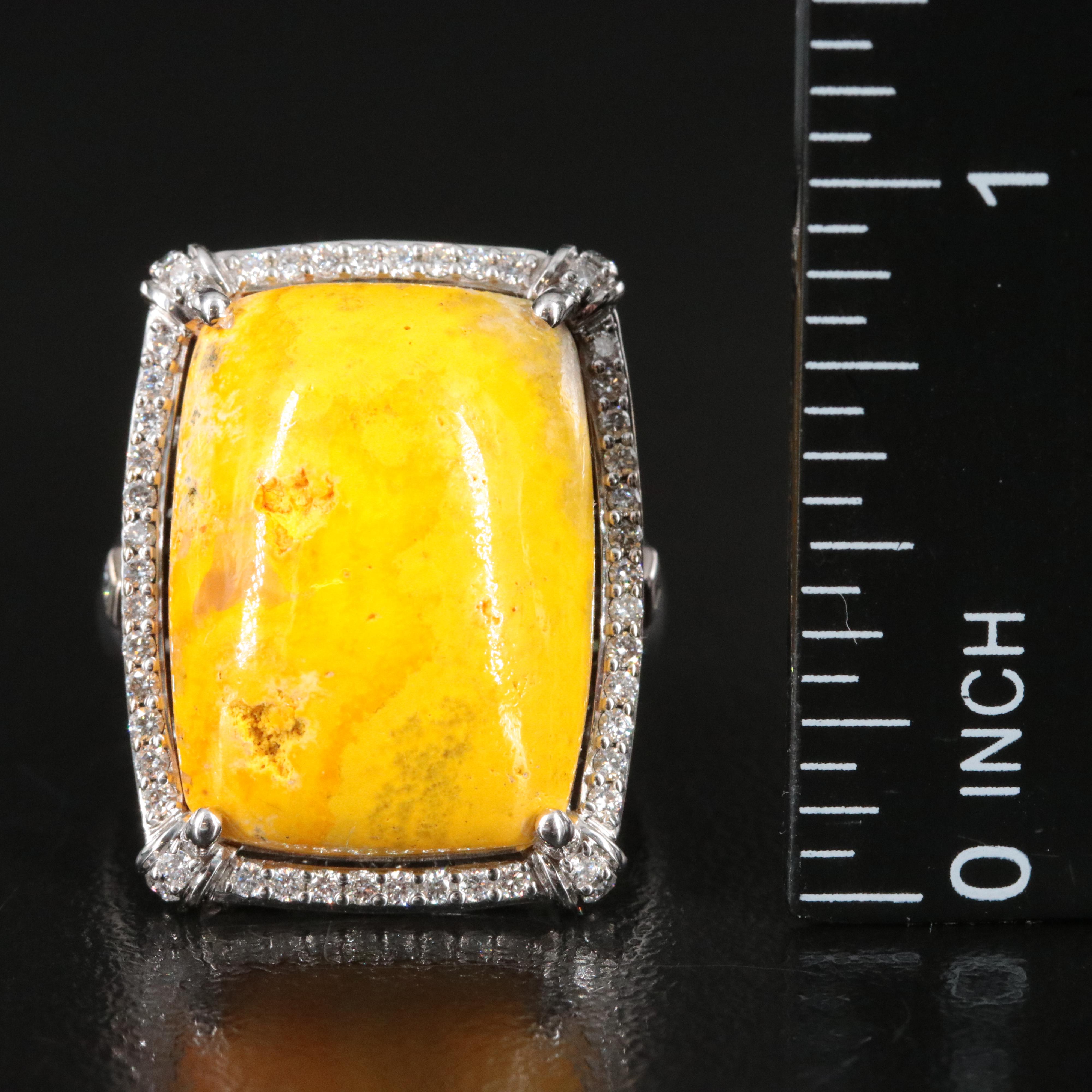 Chromia 18K Jasper and Diamond Ring