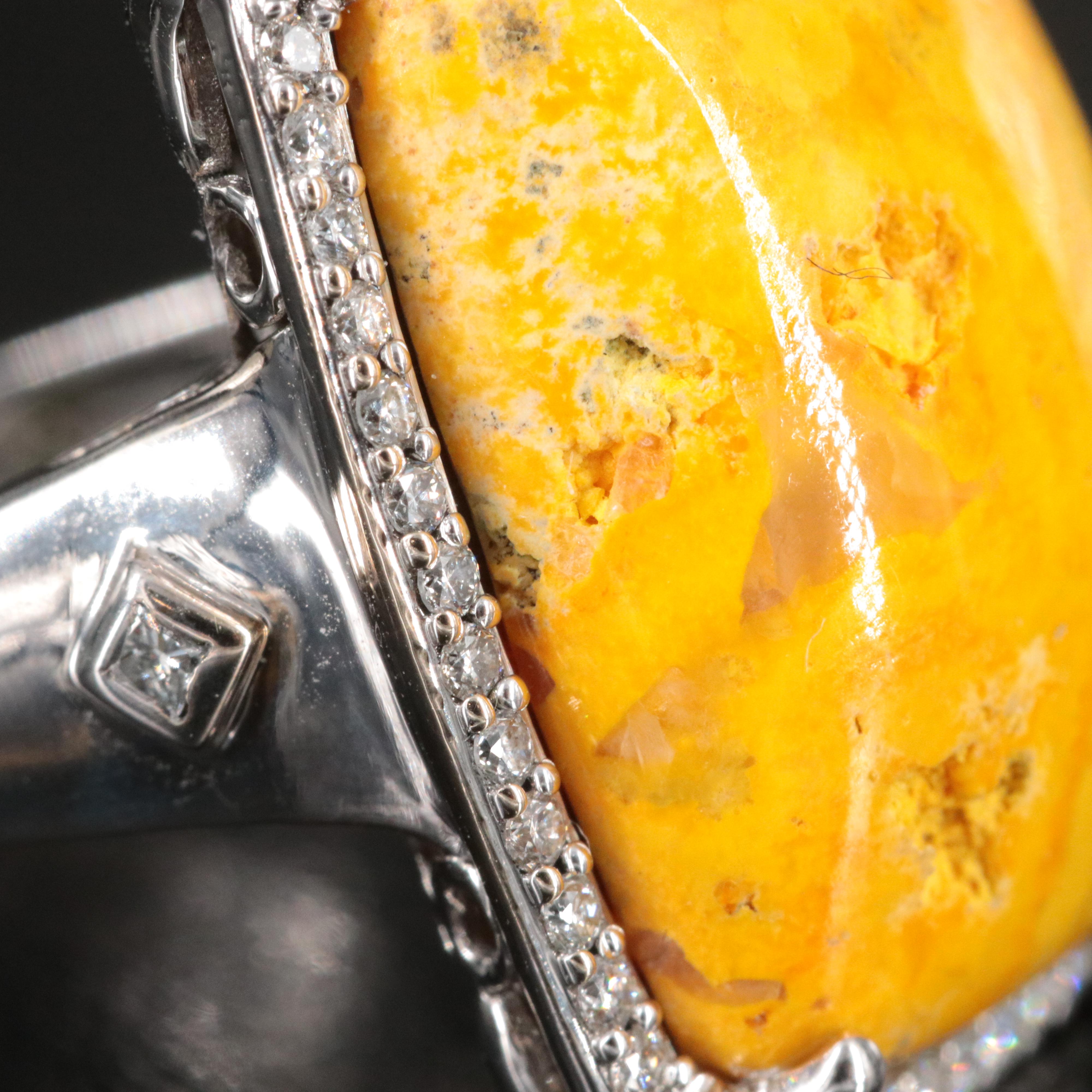 Chromia 18K Jasper and Diamond Ring