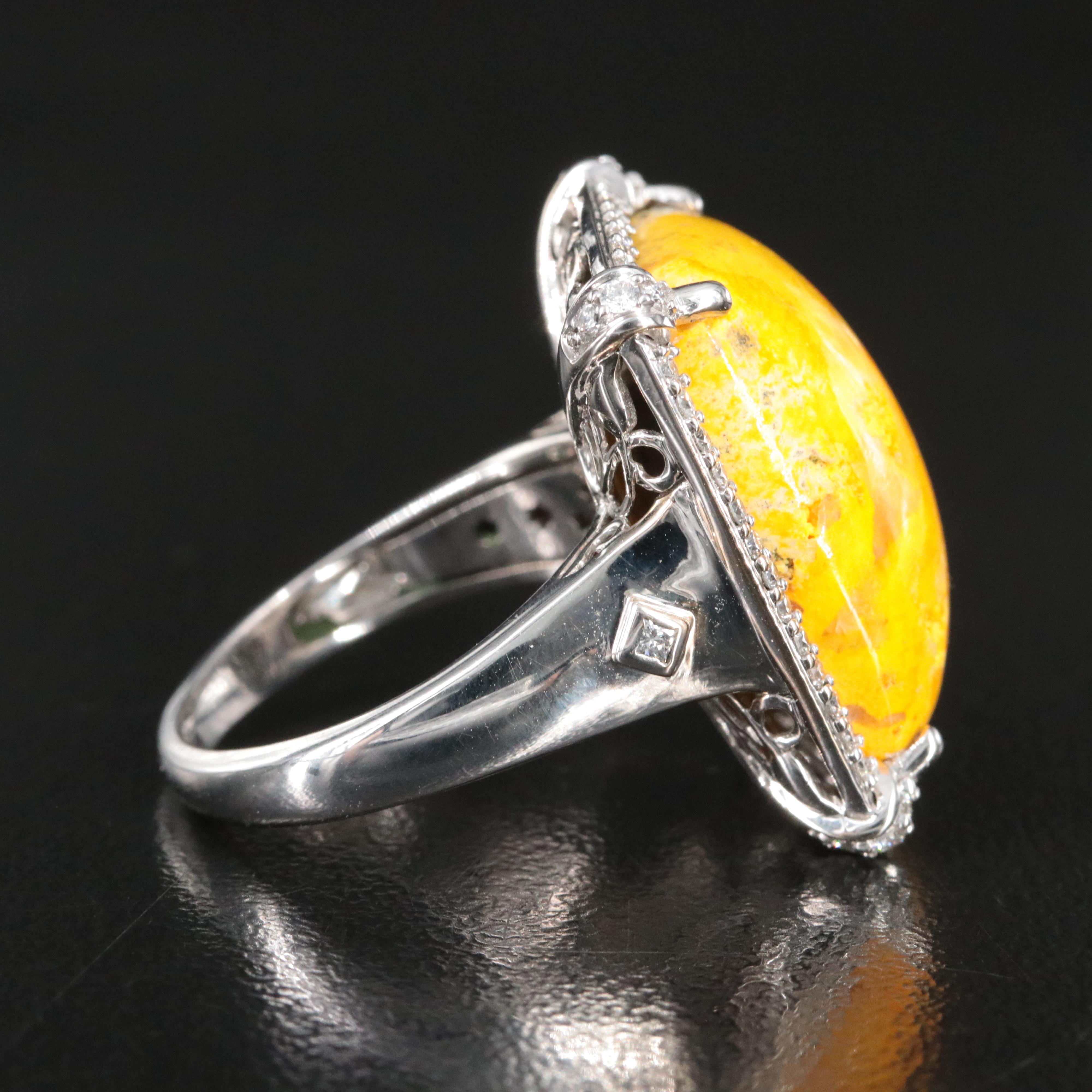 Chromia 18K Jasper and Diamond Ring