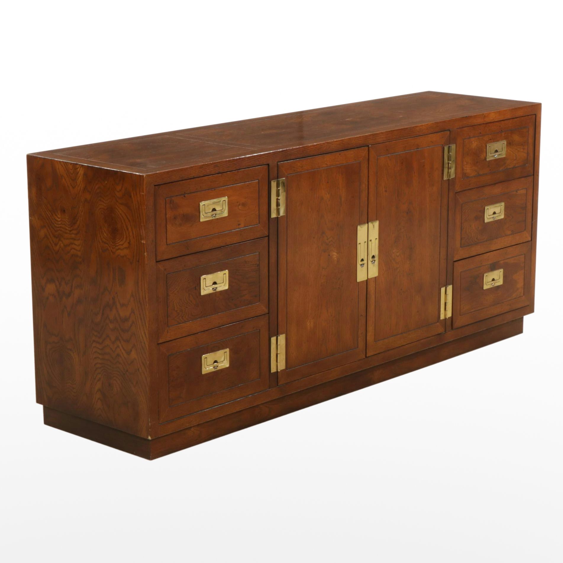 Henredon "Scene One" Campaign Style Sideboard, Late 20th Century