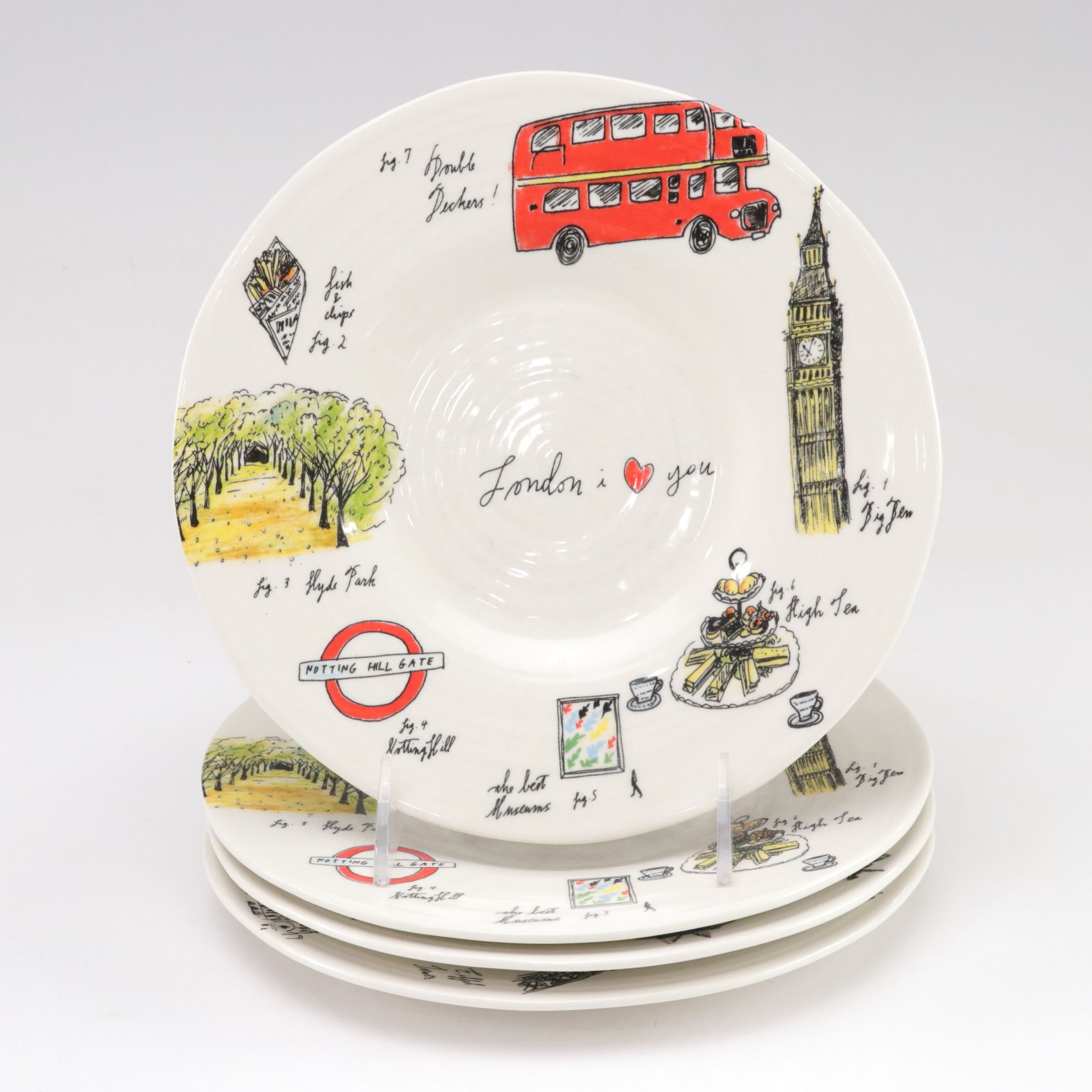 Anthropologie Linea Carta "London I Love You" Plates, Eiffel Tower Dishes & More